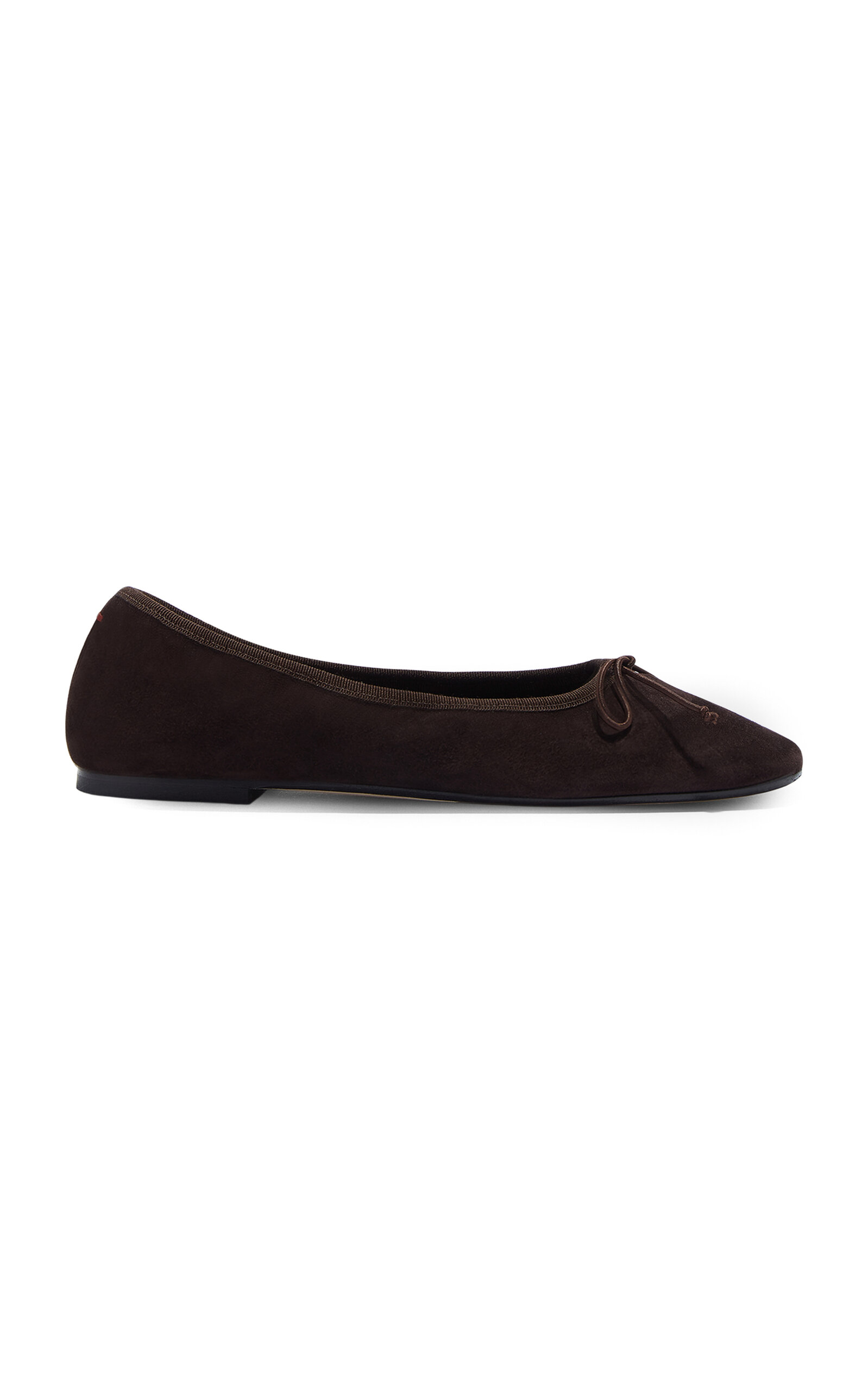 Aeyde - Tiby Suede Ballet Flats - Brown - IT 37 - Moda Operandi