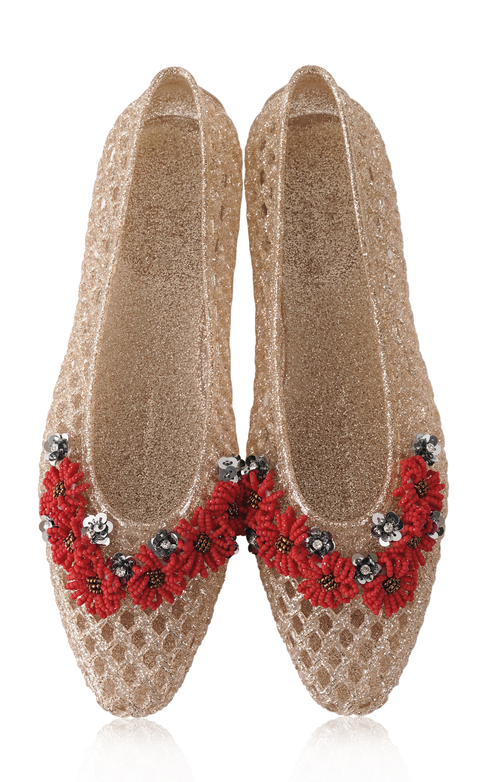 HEAVENLY JELLY Flora Embellished Jelly Shoes - Moda Operandi