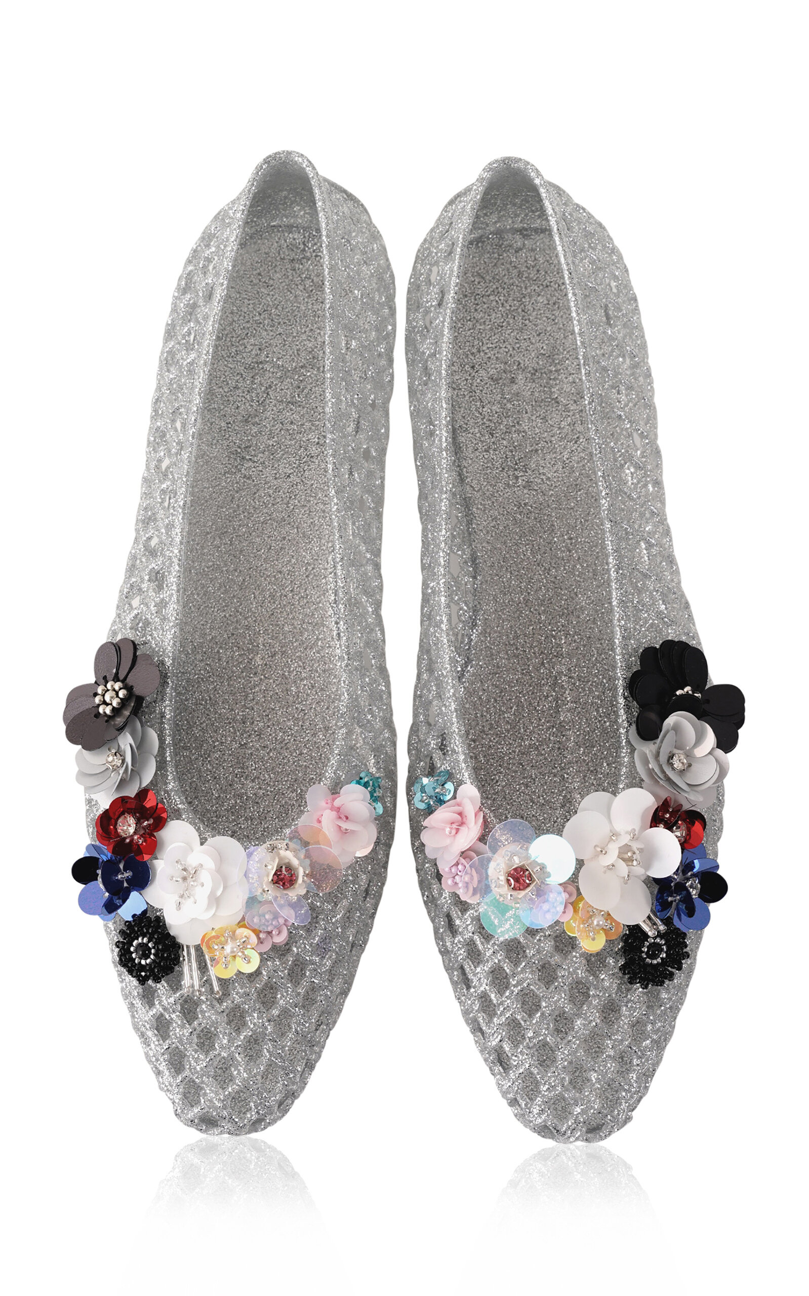 HEAVENLY JELLY Petal Embellished Jelly Shoes - Moda Operandi