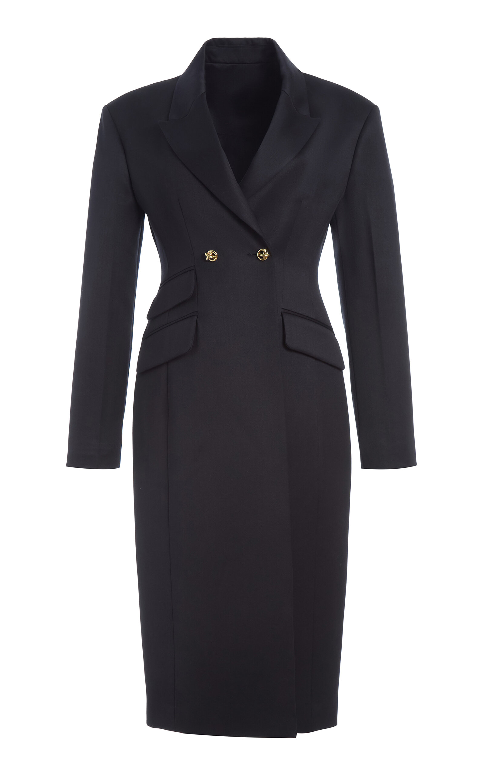 RÙADH - The Ophelia Wool Coat - Black - US 2 - Moda Operandi