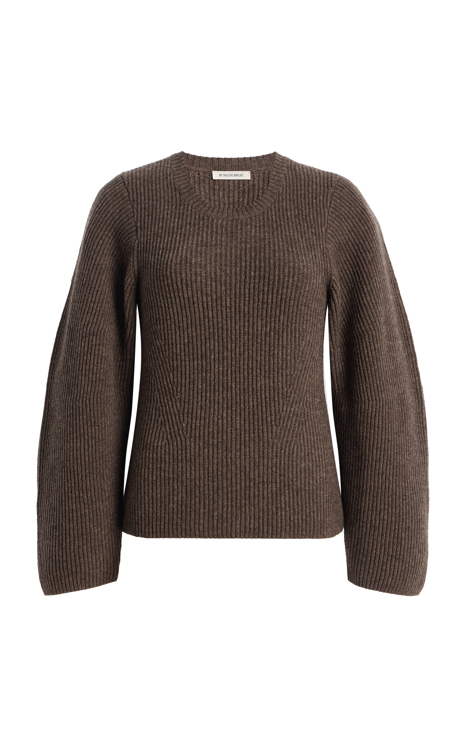 By Malene Birger - Bianca Wool-Blend Knit Sweater - Brown - M - Moda Operandi