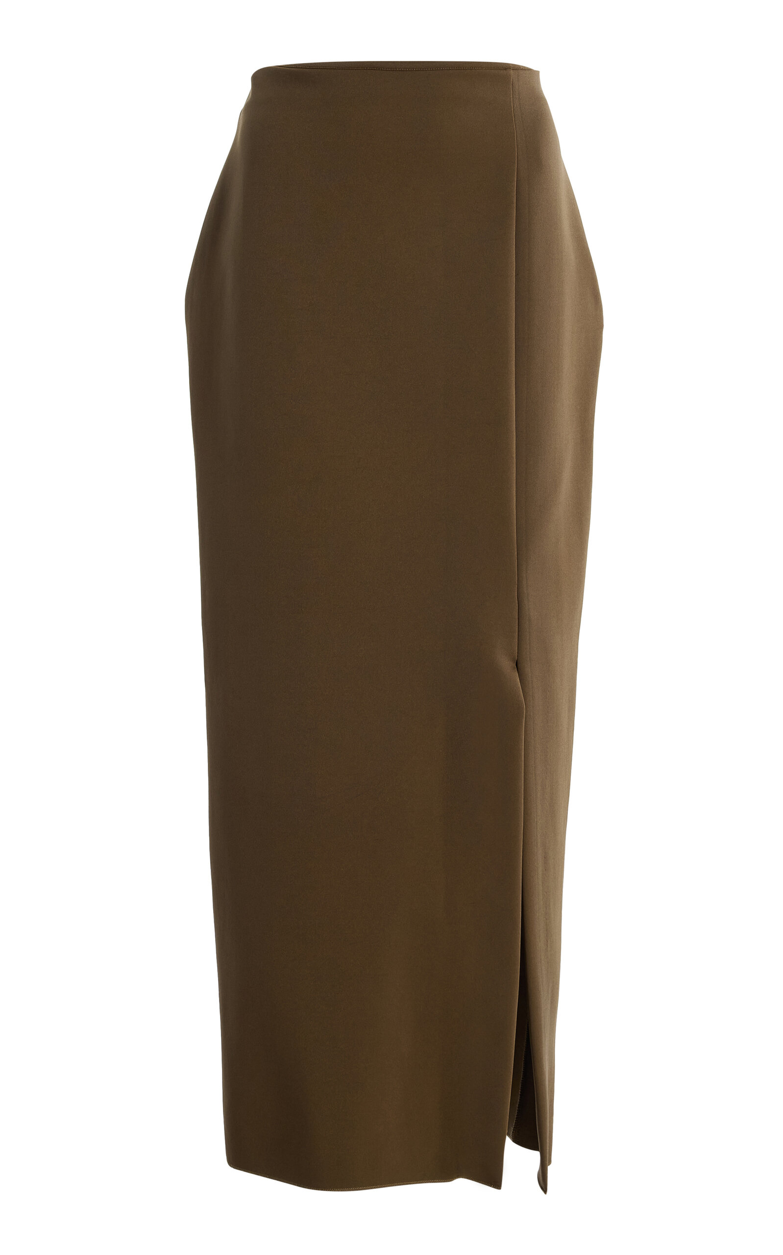 House Of Dagmar High-rise Midi Skirt In Green
