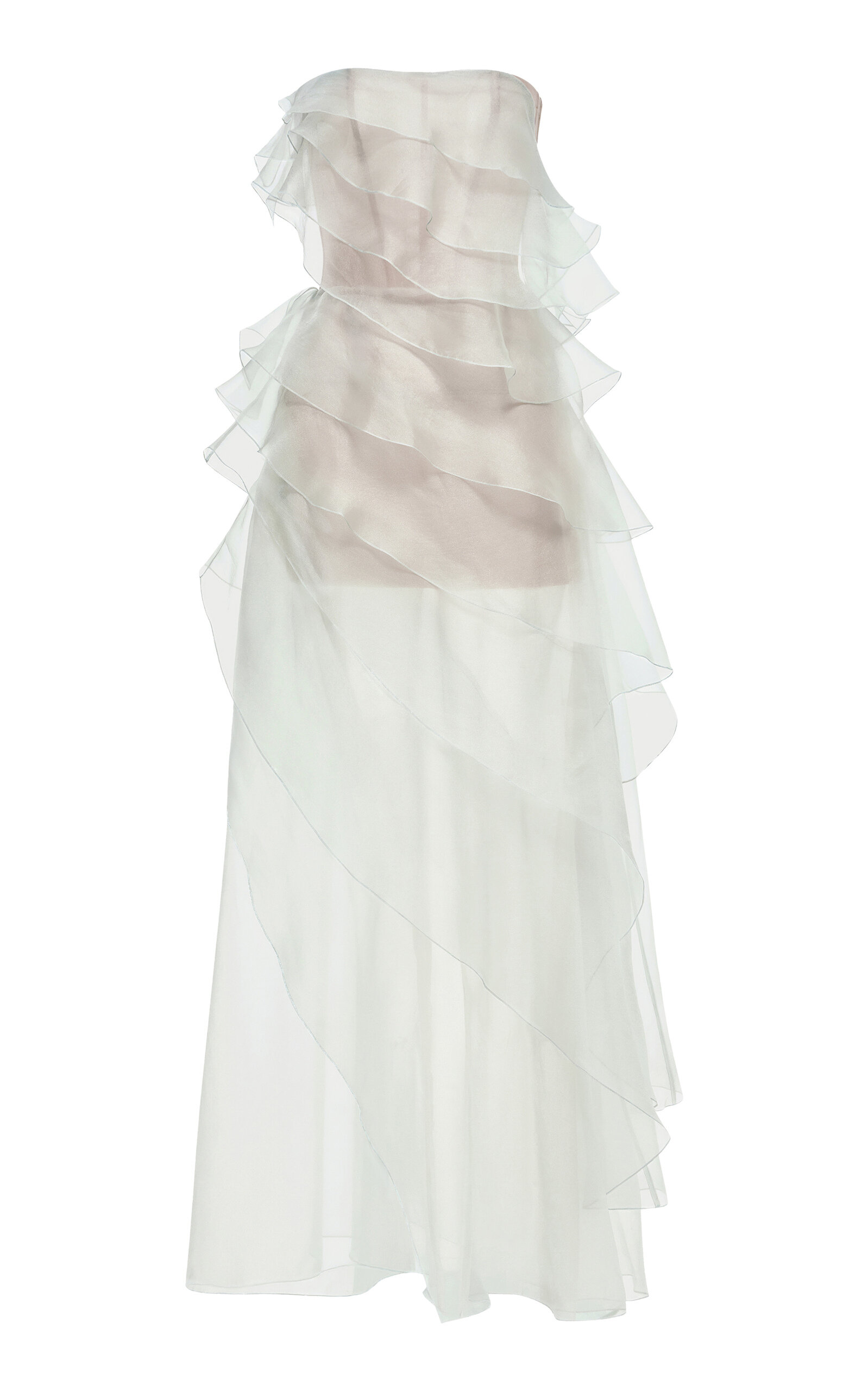MONTSAND Tiered Strapless Maxi Dress | Thumbnail 3
