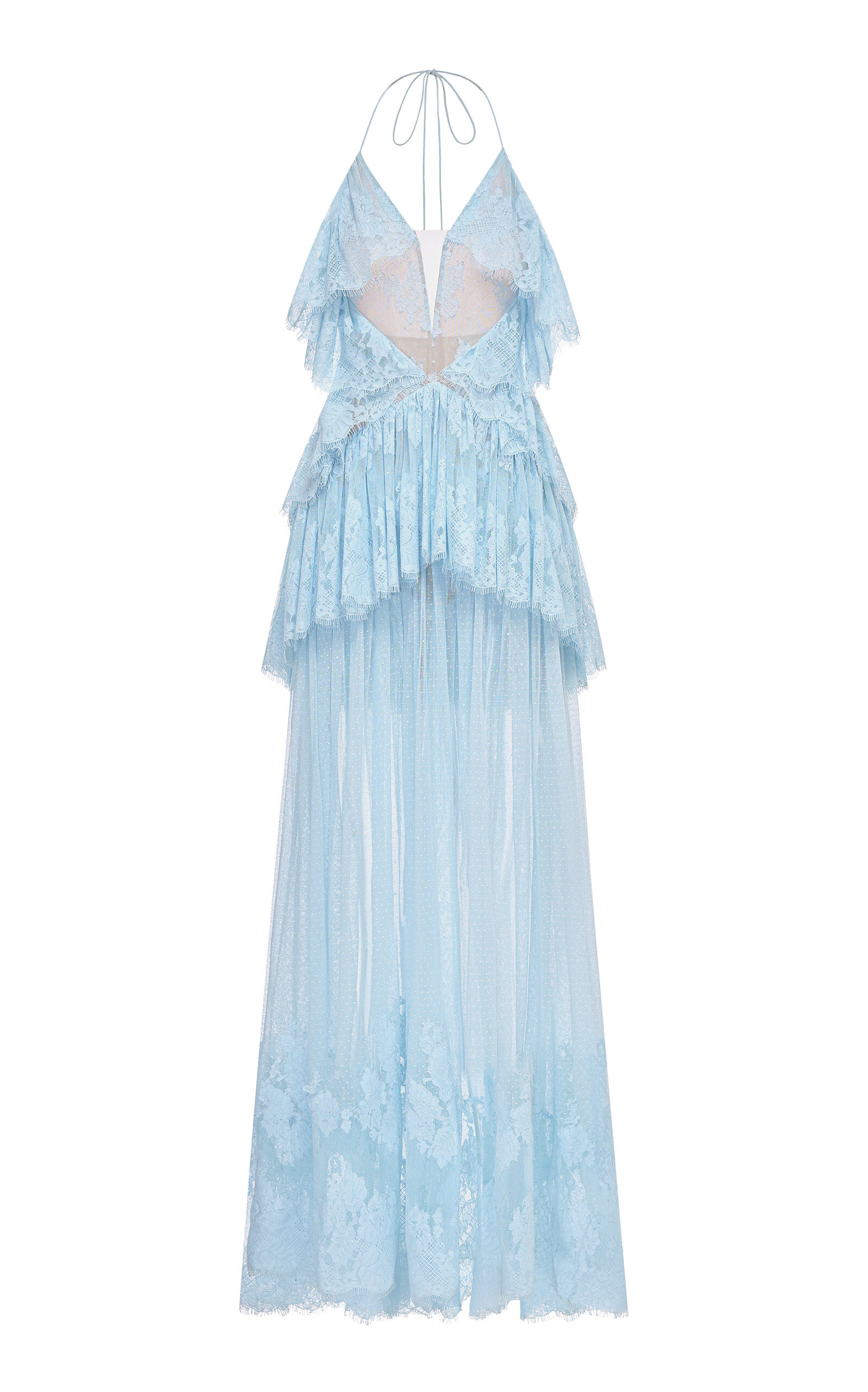 MONTSAND Tiered Mesh Maxi Dress | Thumbnail 2