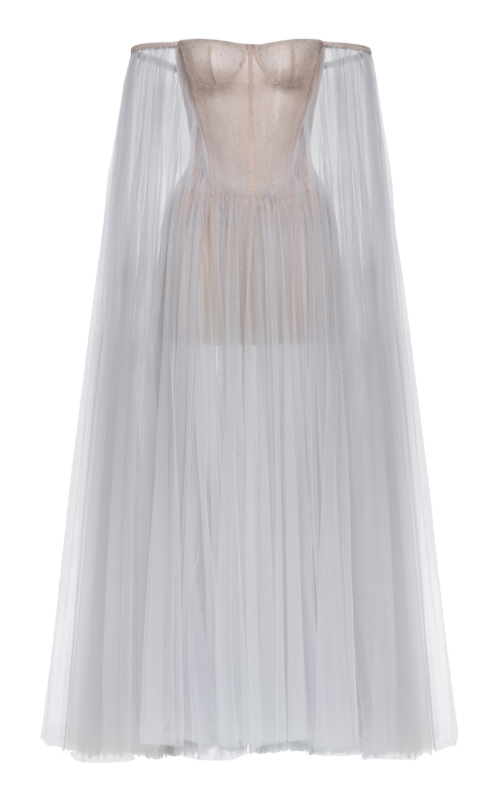 MONTSAND Tulle Off-Shoulder Maxi Dress | Thumbnail 2
