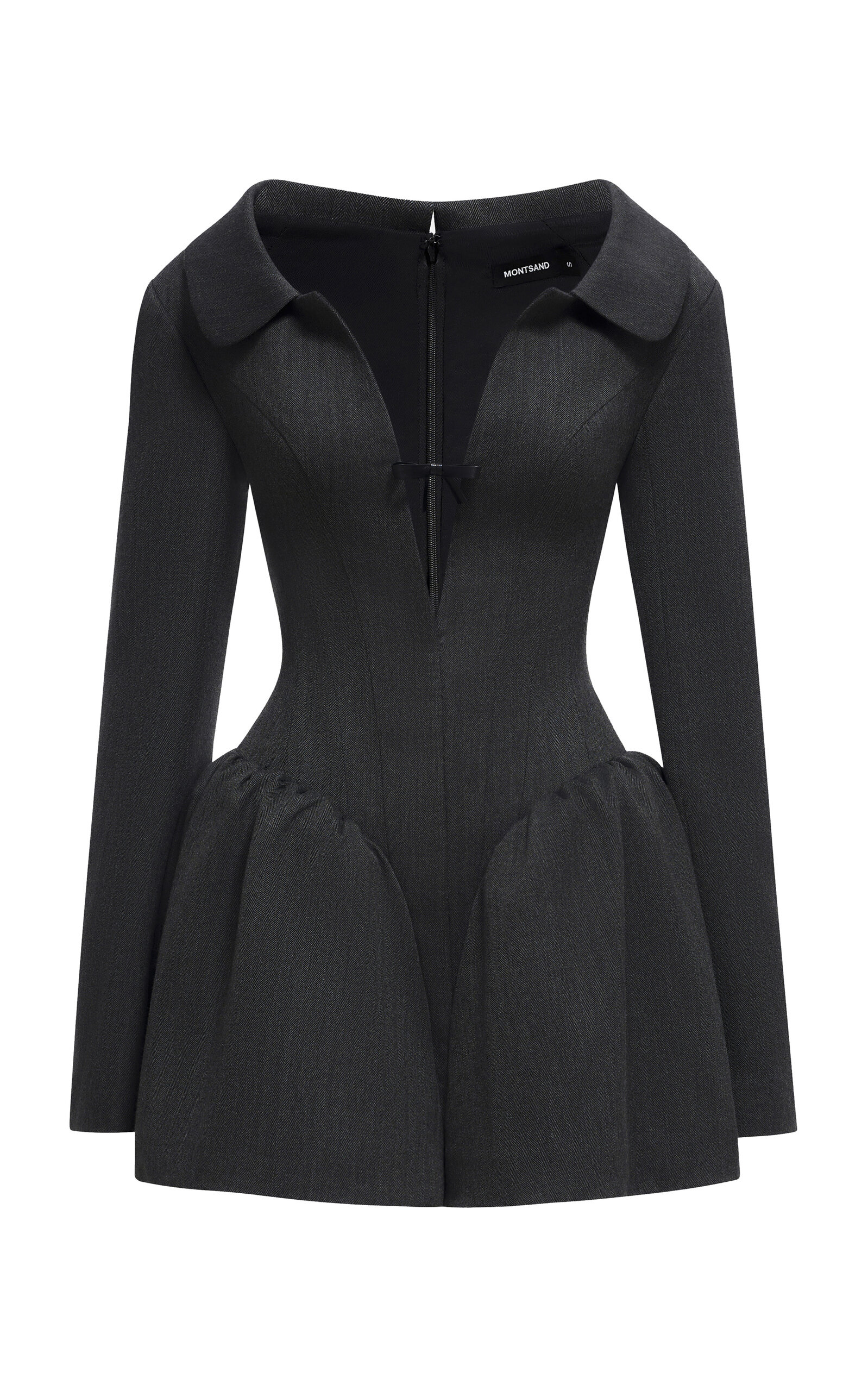MONTSAND Structured Peplum Mini Dress | Thumbnail 2