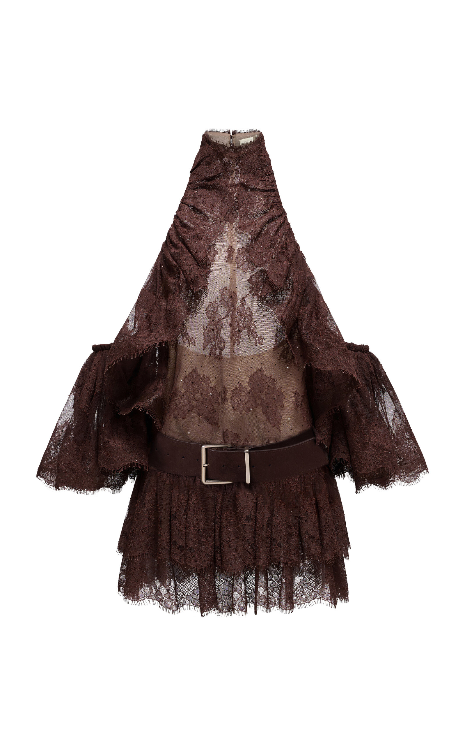 MONTSAND Ruffled High-Neck Mini Dress | Thumbnail 2