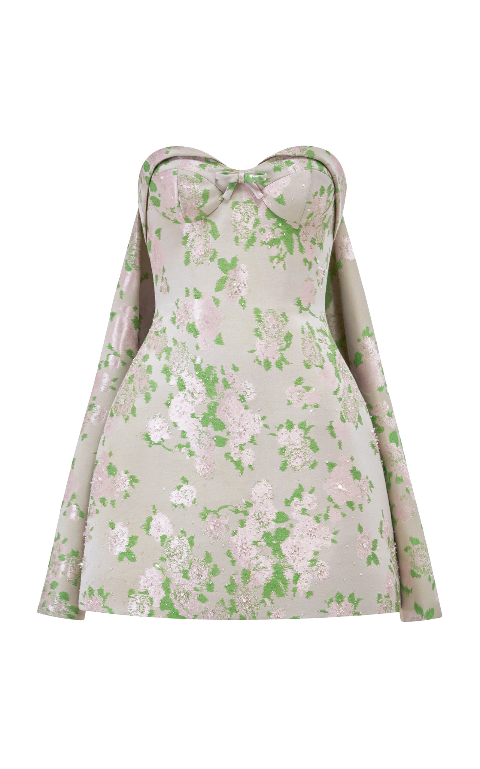 MONTSAND Silk-Blend Corset Mini Dress | Thumbnail 2