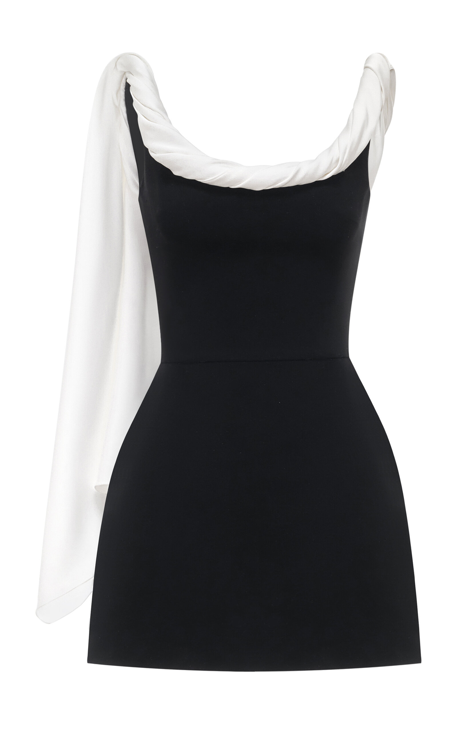 MONTSAND Cotton-Blend Scarf-Back Mini Dress | Thumbnail 2