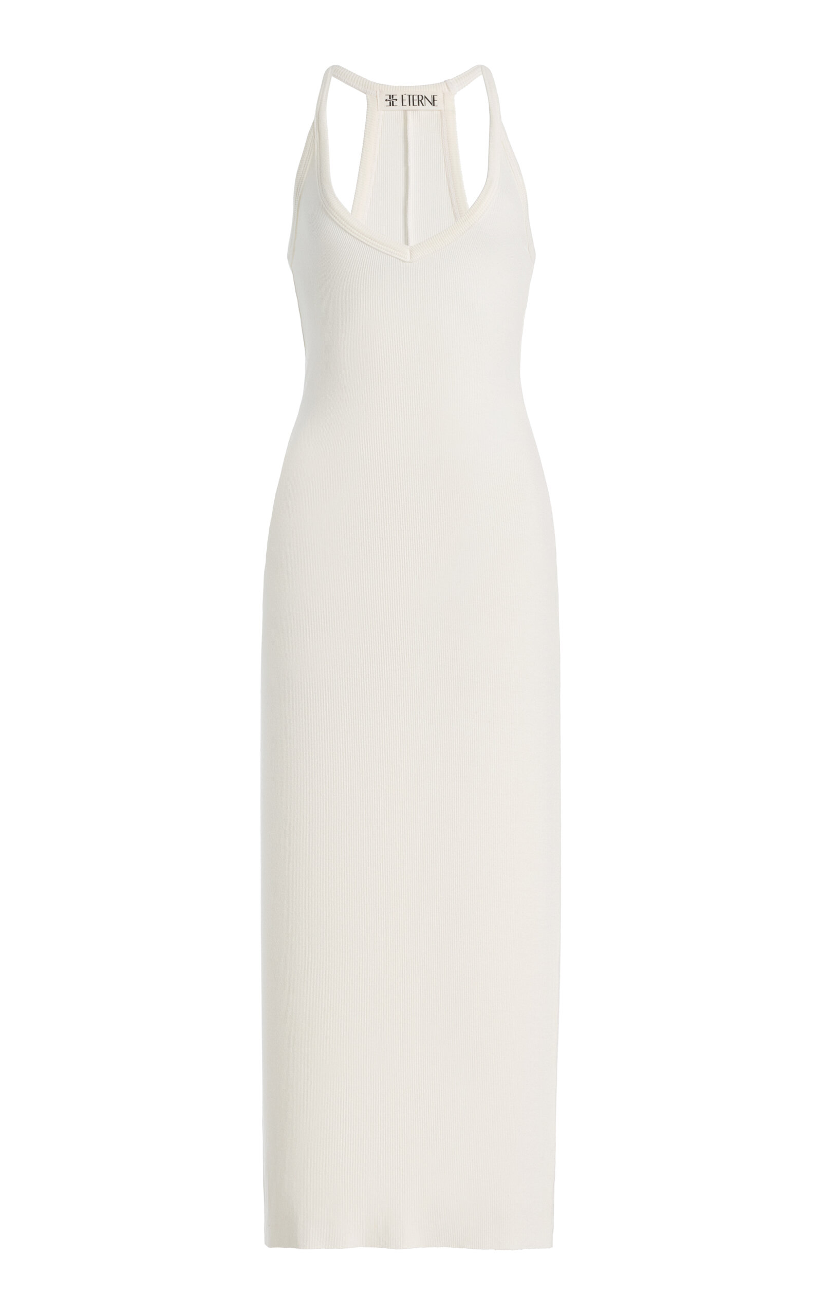Éterne Ribbed Jersey Halter Maxi Dress - Moda Operandi