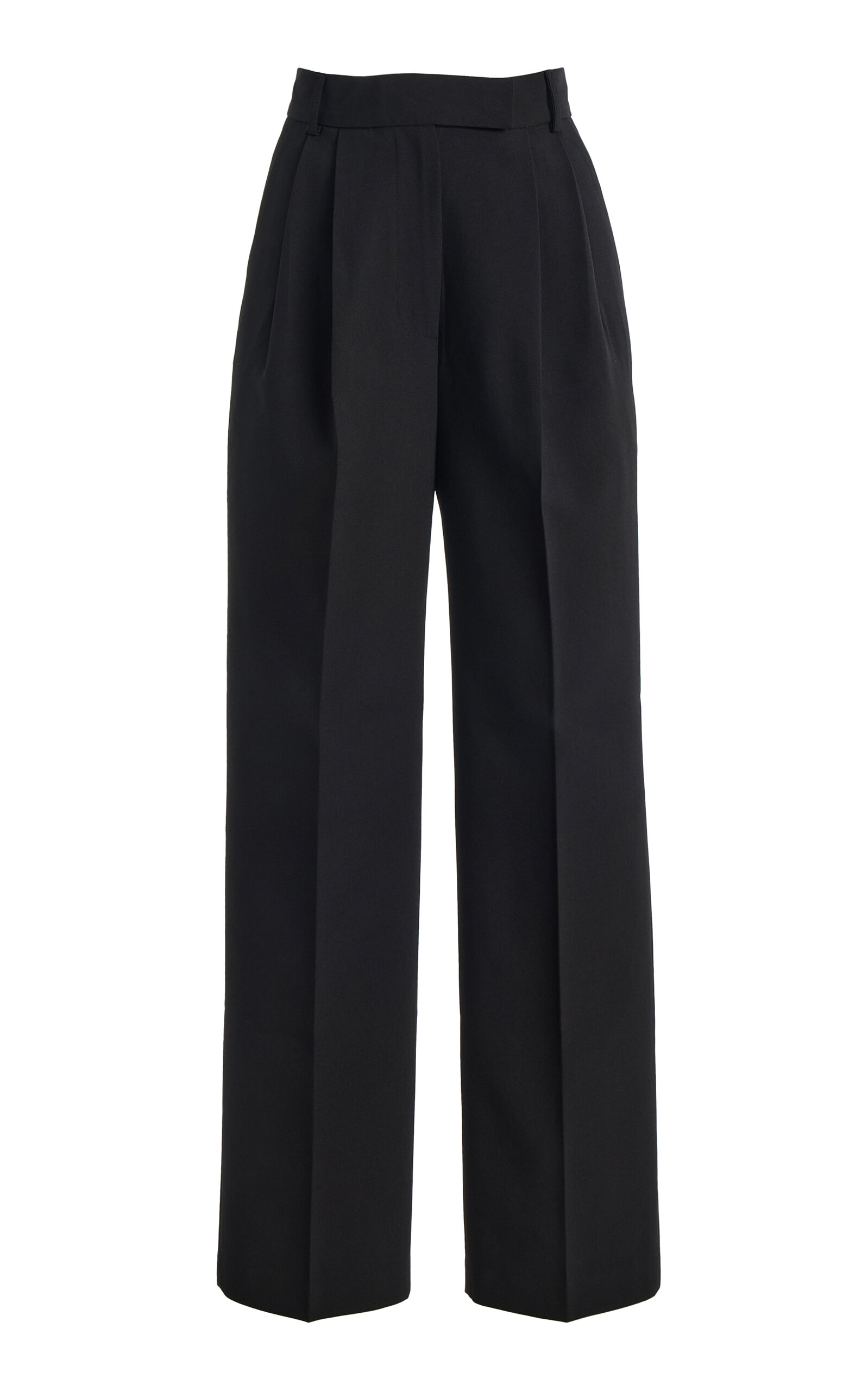 The Frankie Shop - Bea Pleated Suit Pants - Black - XS - Moda Operandi
