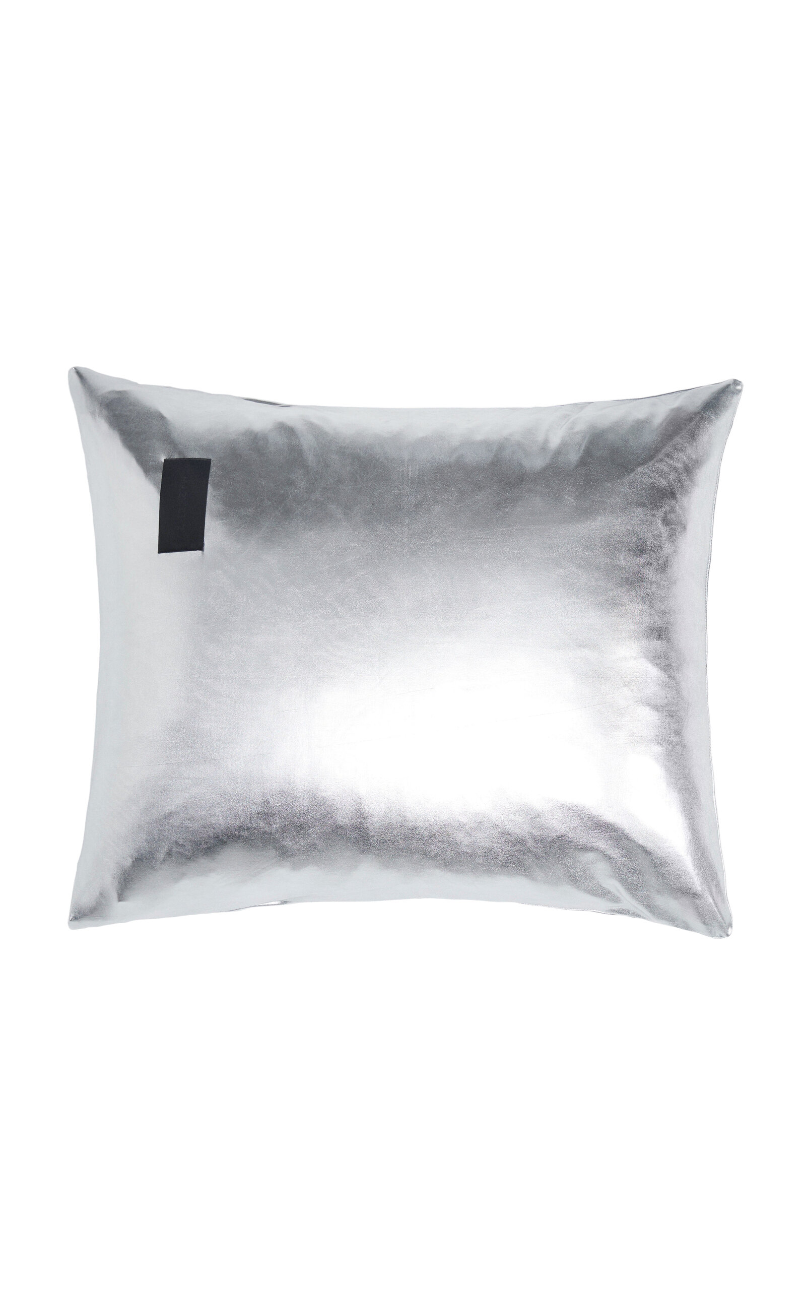 Magniberg Nude King Metallic Jersey Pillow Case In Silver