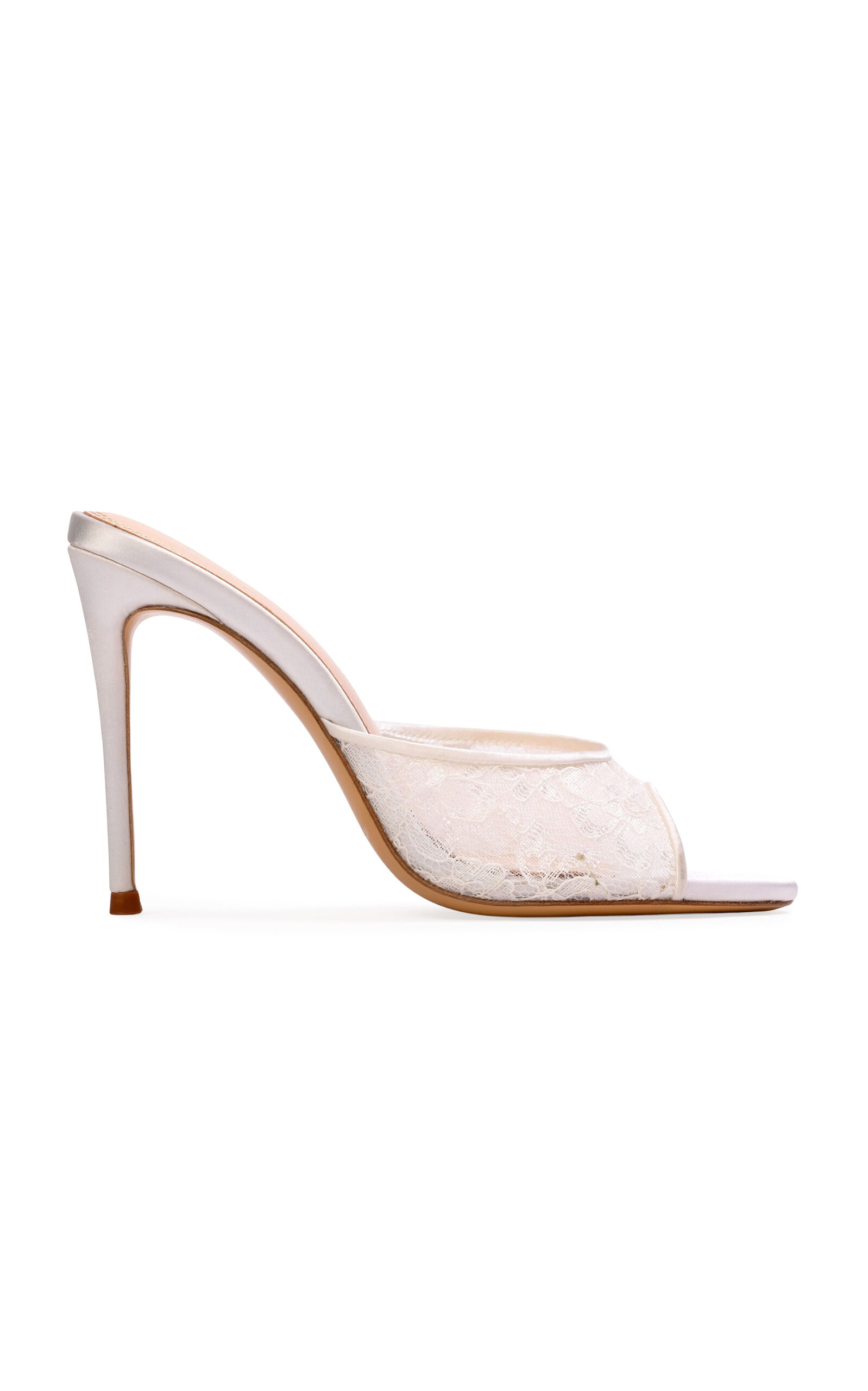 Black Suede Studio Geni 100 Mule In White