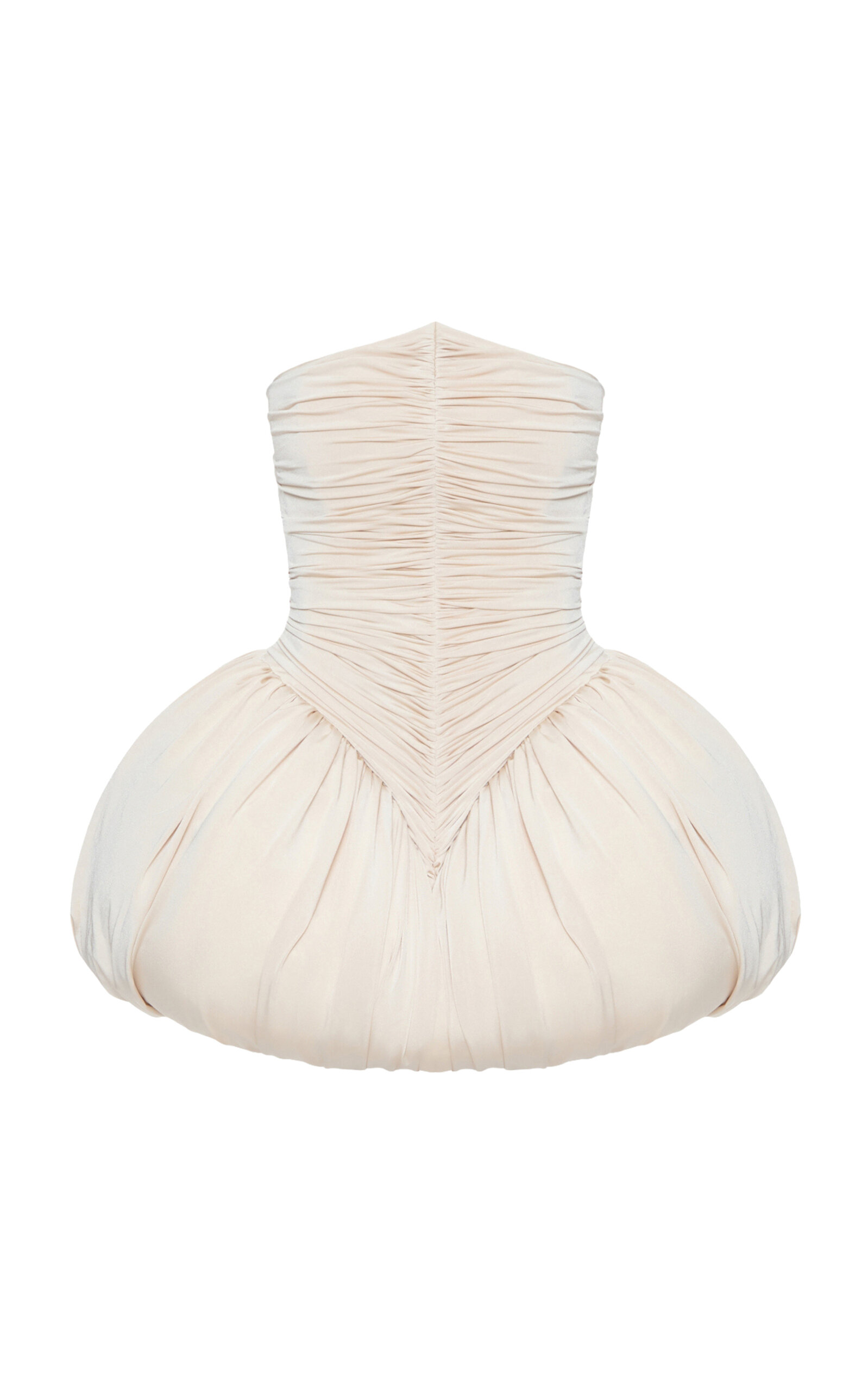 BALYKINA Clara Ruched Bubble Mini Dress