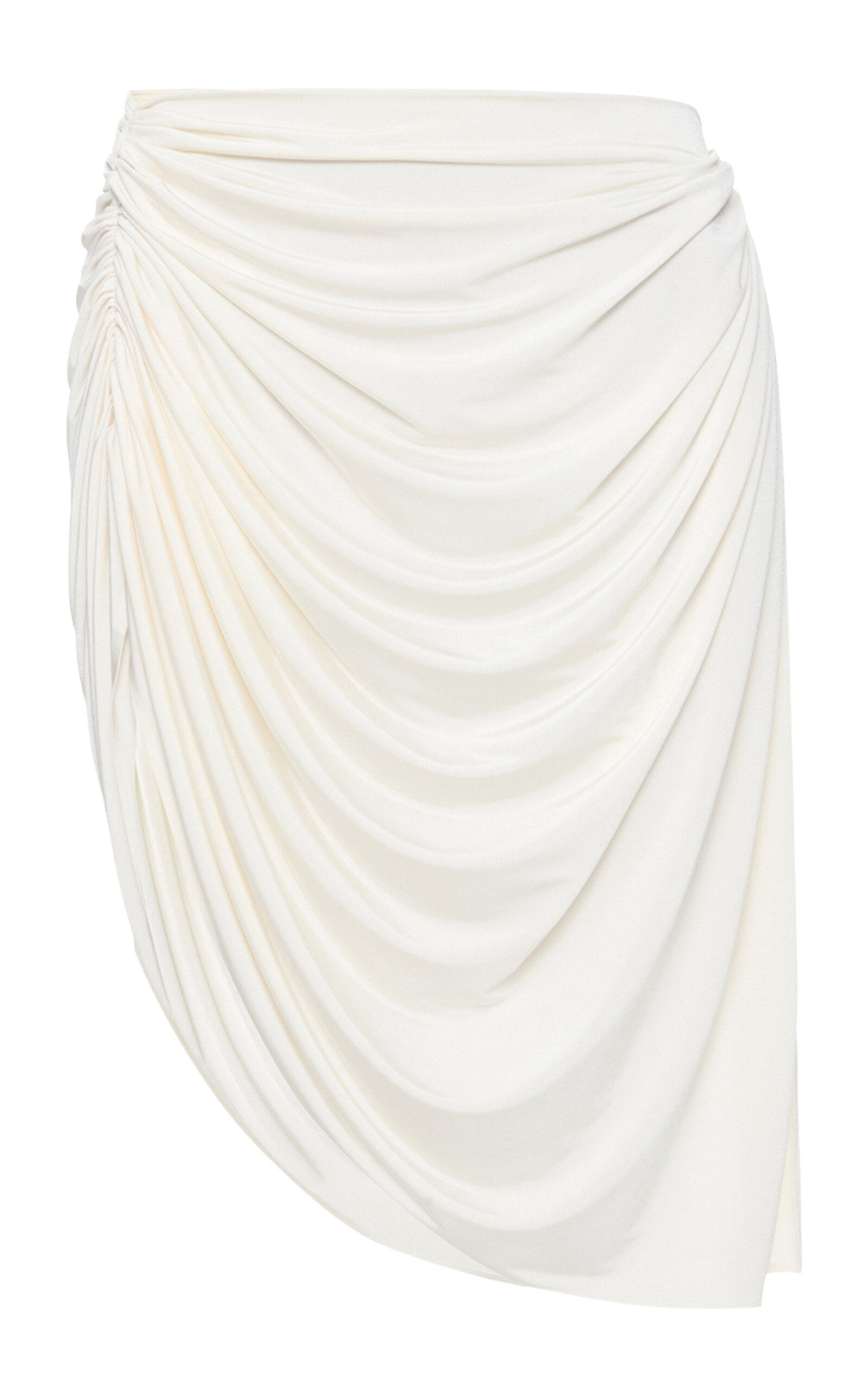 BALYKINA Draped Satin Midi Cape-To-Skirt - Moda Operandi