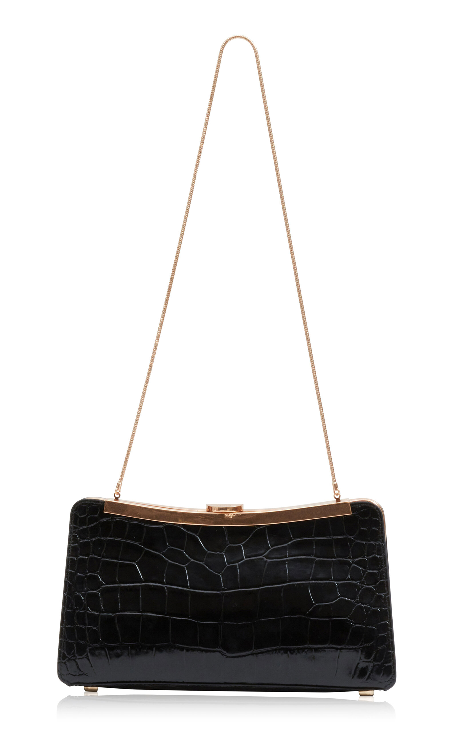 SIMKHAI Solange Croc-Effect Leather Clutch - Moda Operandi