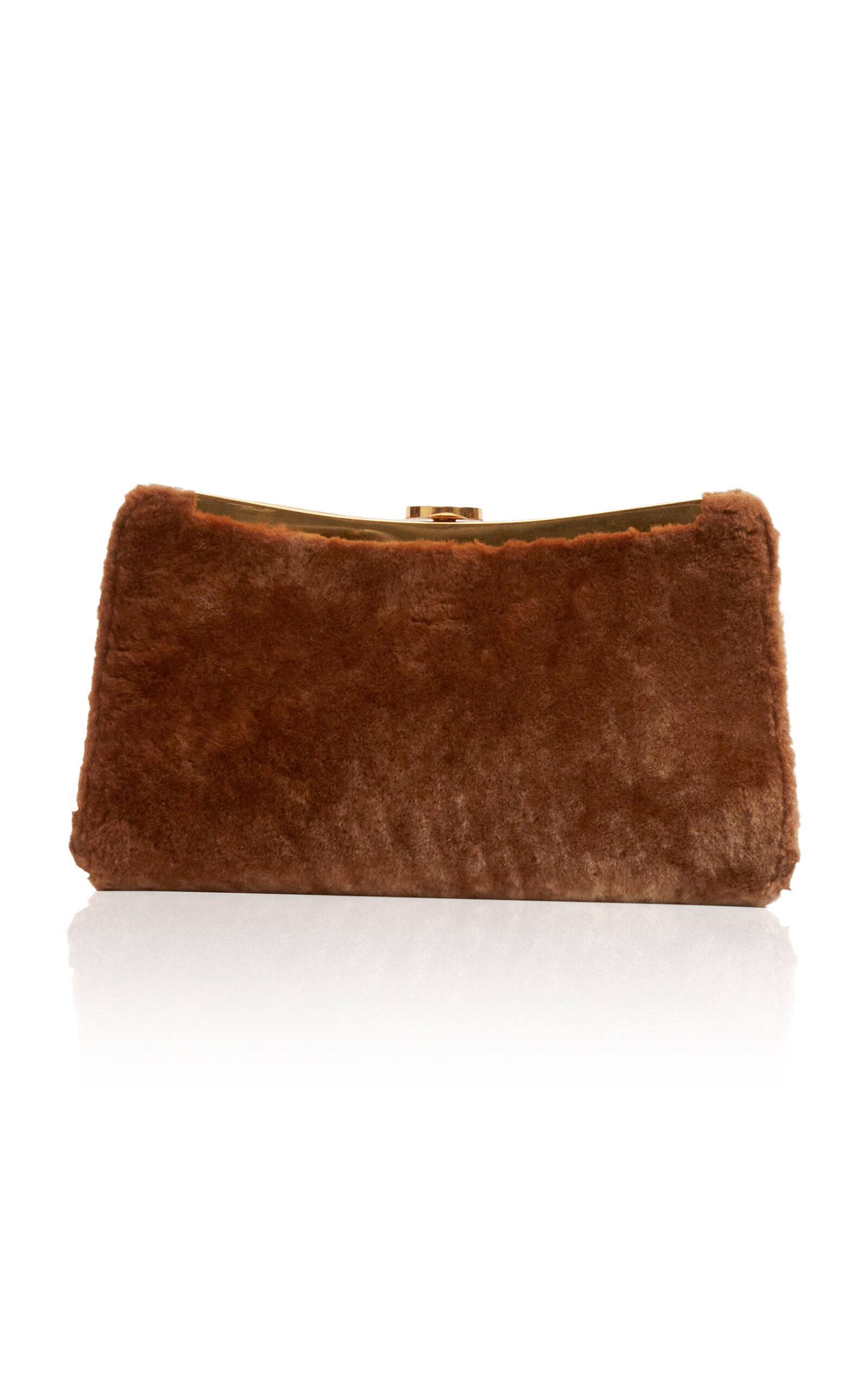 SIMKHAI Solange Shearling Clutch - Moda Operandi