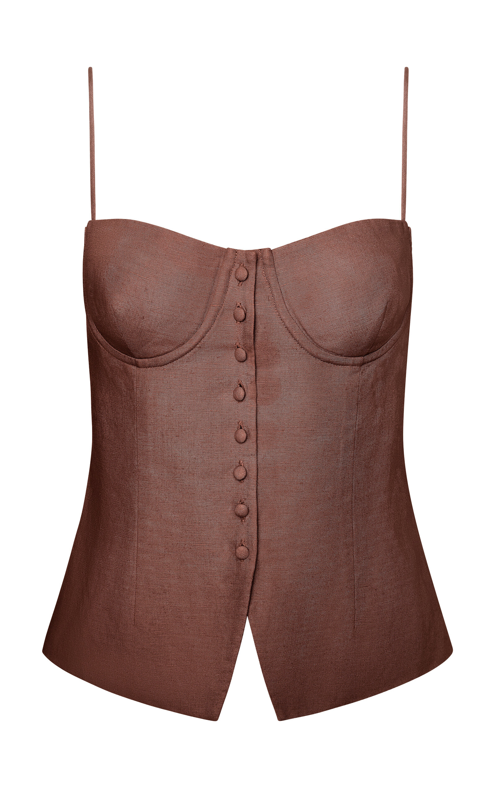 Onia Air Linen Underwire Corset Top - Moda Operandi