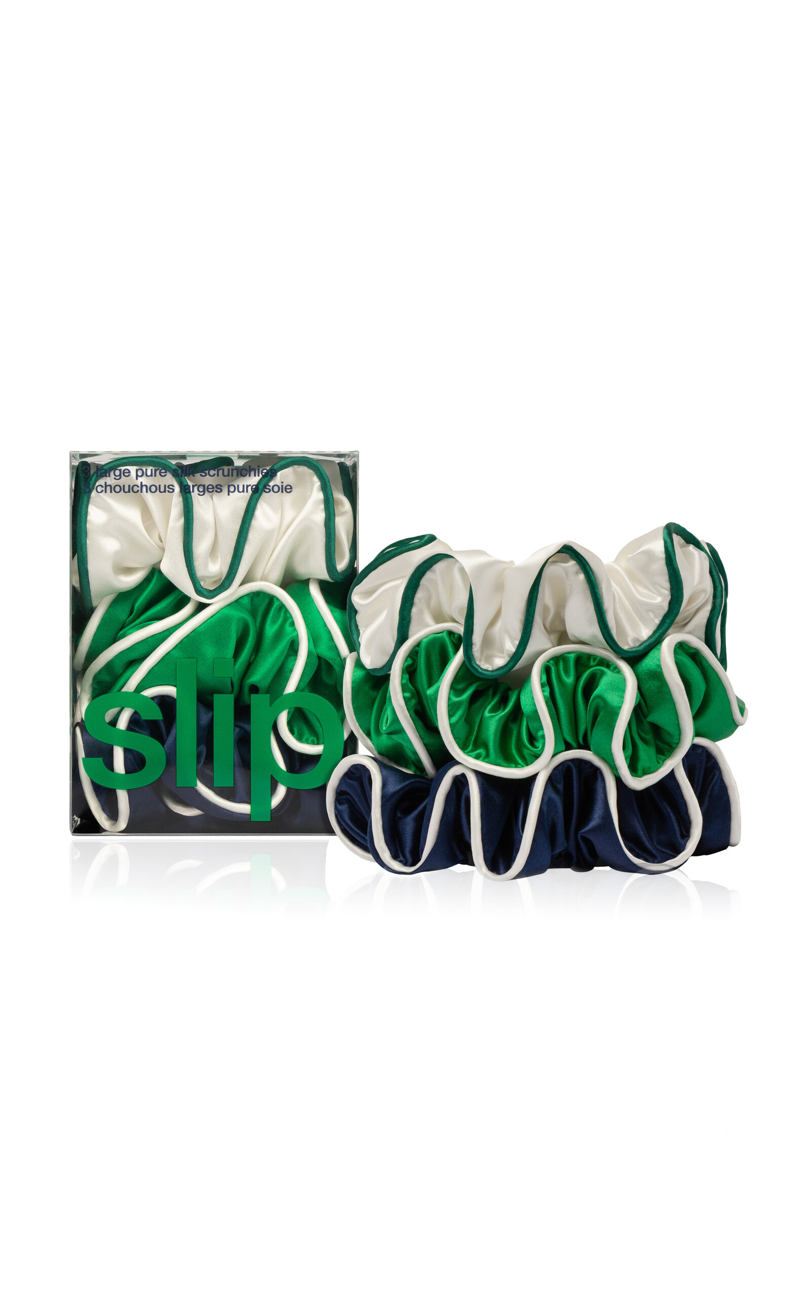 Slip Set-of-Three Large Silk Scrunchies