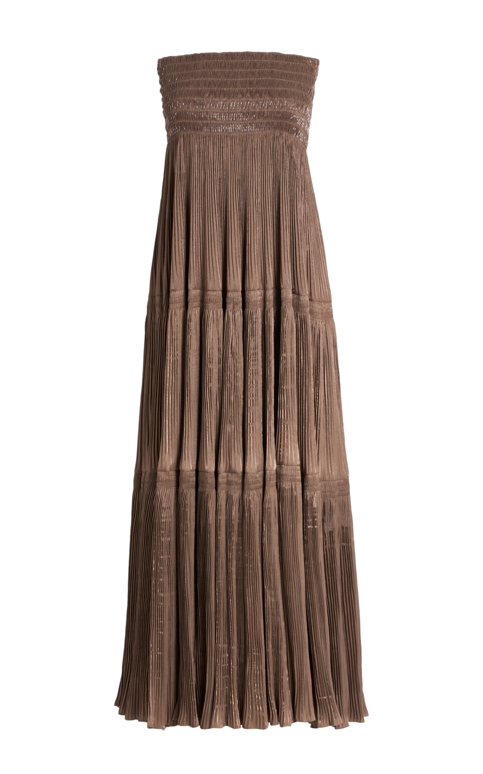 Ralph Lauren – Adeena Tiered Lame Maxi Skirt – Taupe – US 20 – Only At Moda Operandi Ralph Lauren – Adeena Tiered Lame Maxi Skirt – Taupe – US 20 – Only At Moda Operandi