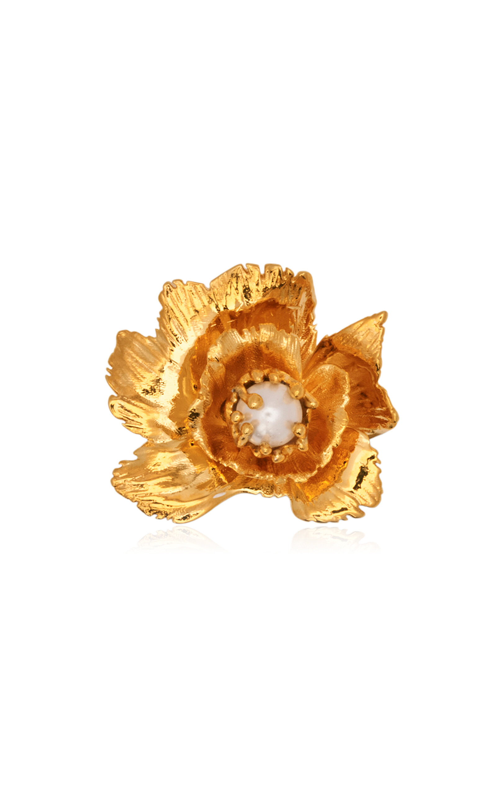 Oscar de la Renta - Wild Poppy Pearl Ring - Gold - OS - Moda Operandi - Gifts For Her