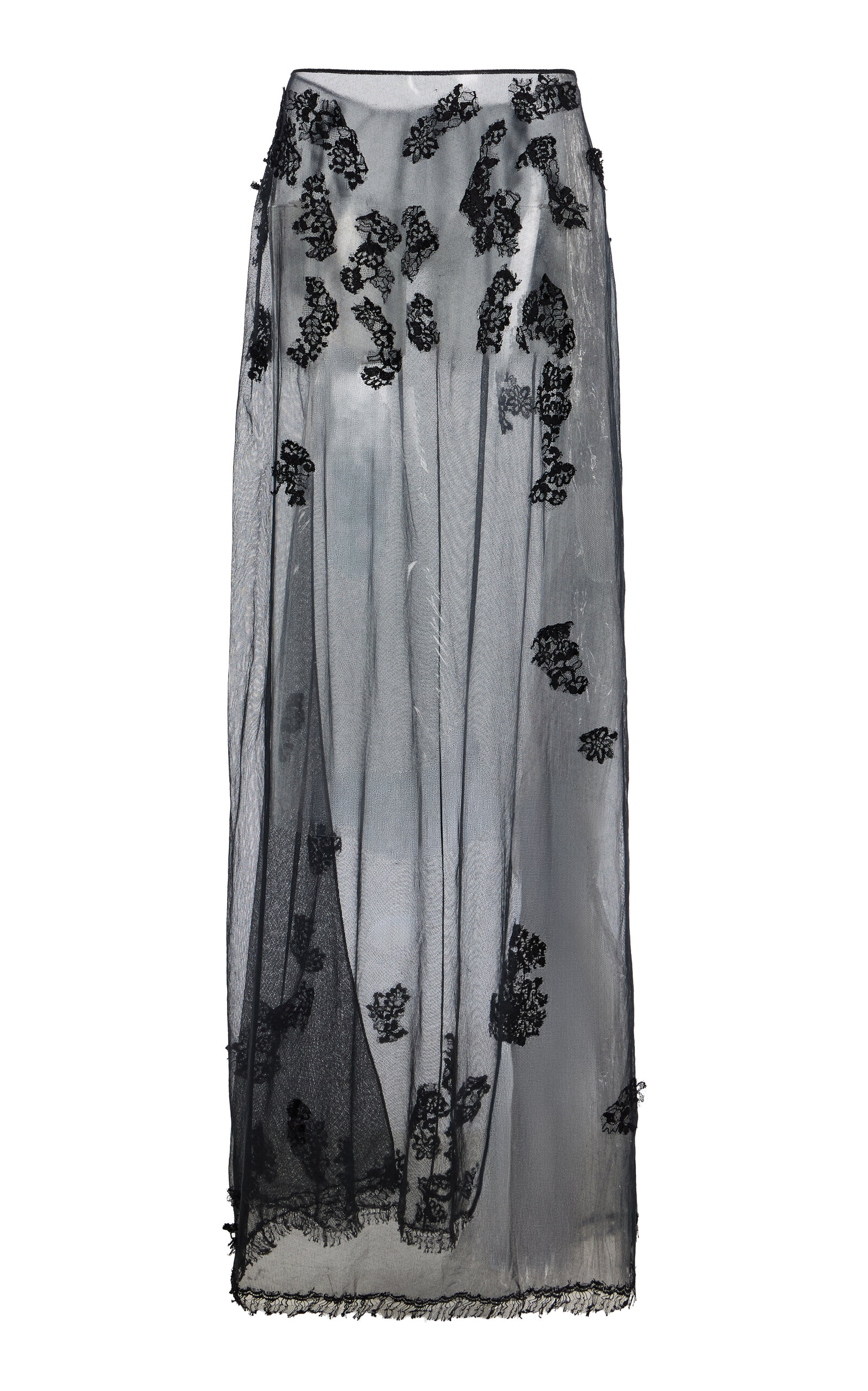 COLLEEN ALLEN – Lace-Tulle Maxi Skirt – Black – US 6 – Only At Moda Operandi COLLEEN ALLEN – Lace-Tulle Maxi Skirt – Black – US 6 – Only At Moda Operandi