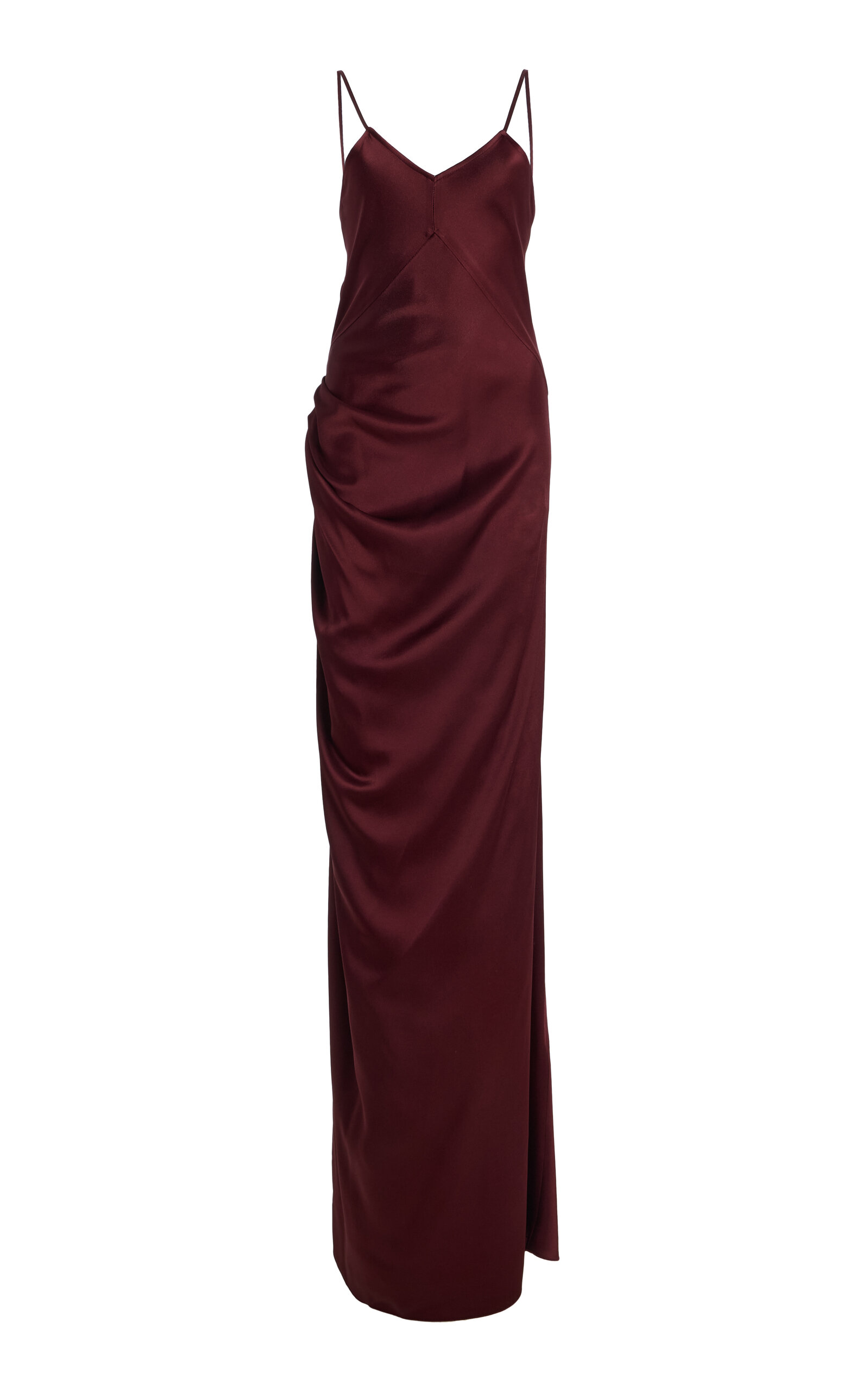 Victoria Beckham Draped Satin Maxi Cami Dress | Thumbnail 7