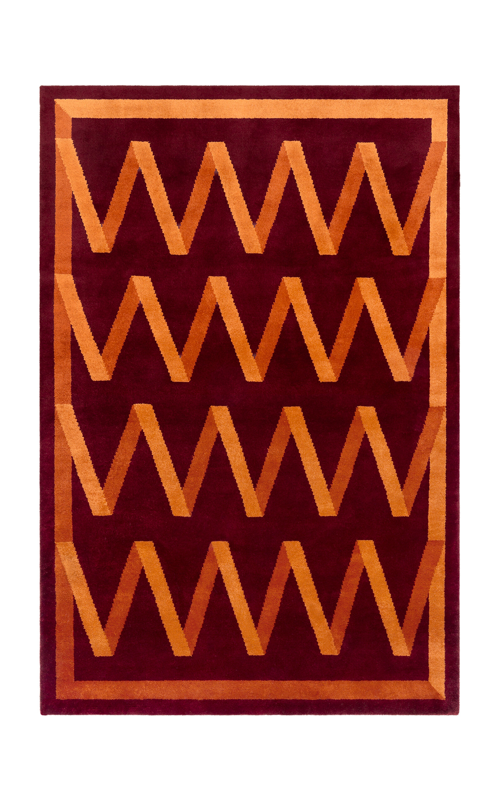Nordic Knots Folding Ribbon 9'x12' Wool Rug In Brown