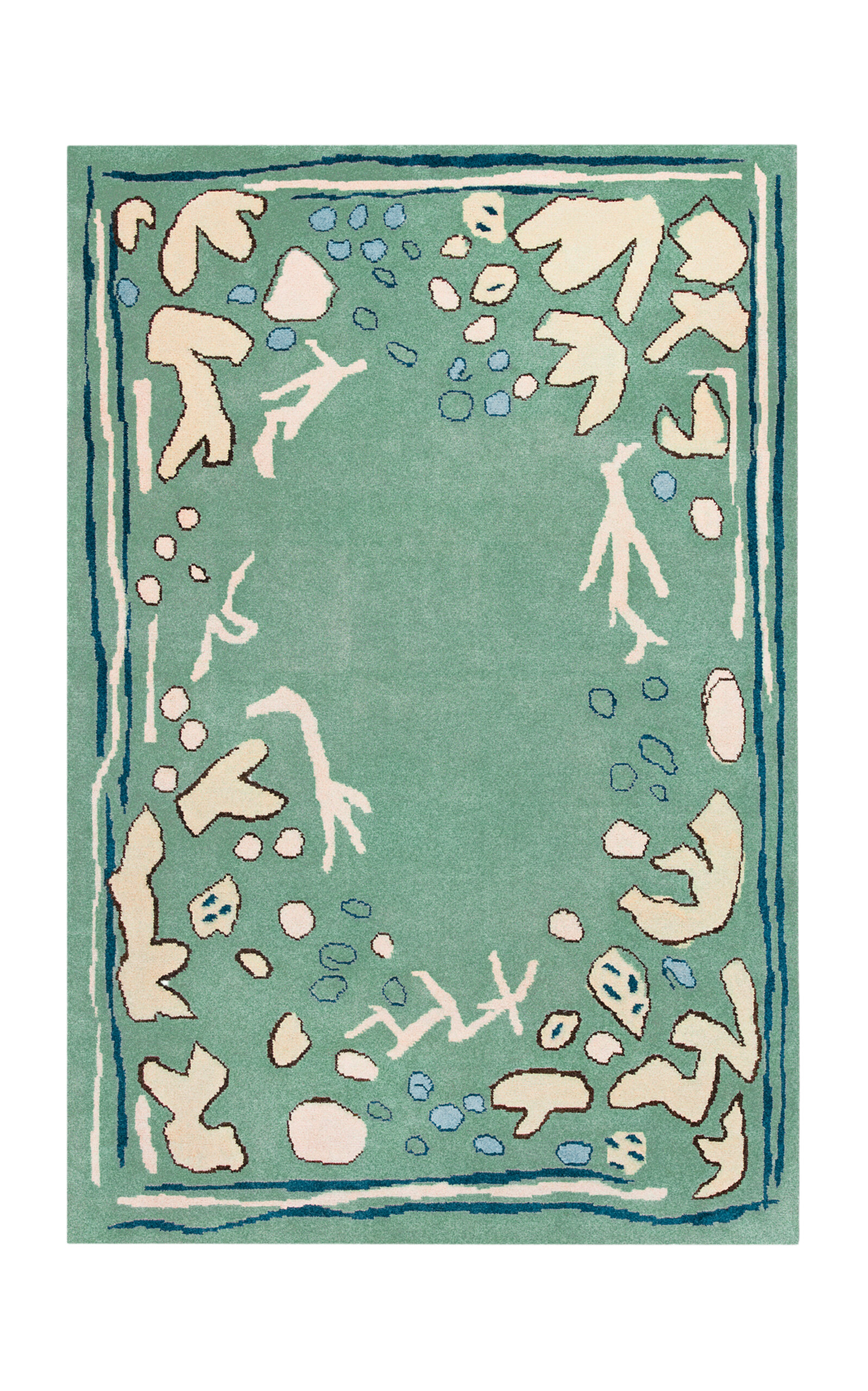 Nordic Knots Giverny 9'x12' Wool Rug In Green