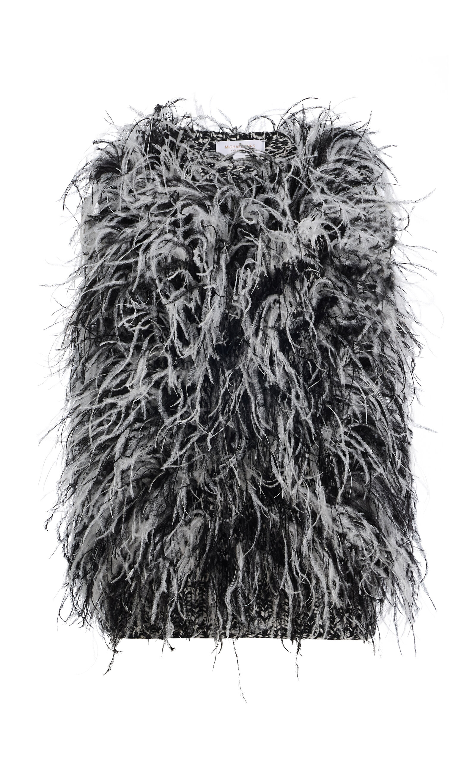 Michael Kors Collection Hand-Embroidered Feather Tweed Sweater Top - Moda Operandi