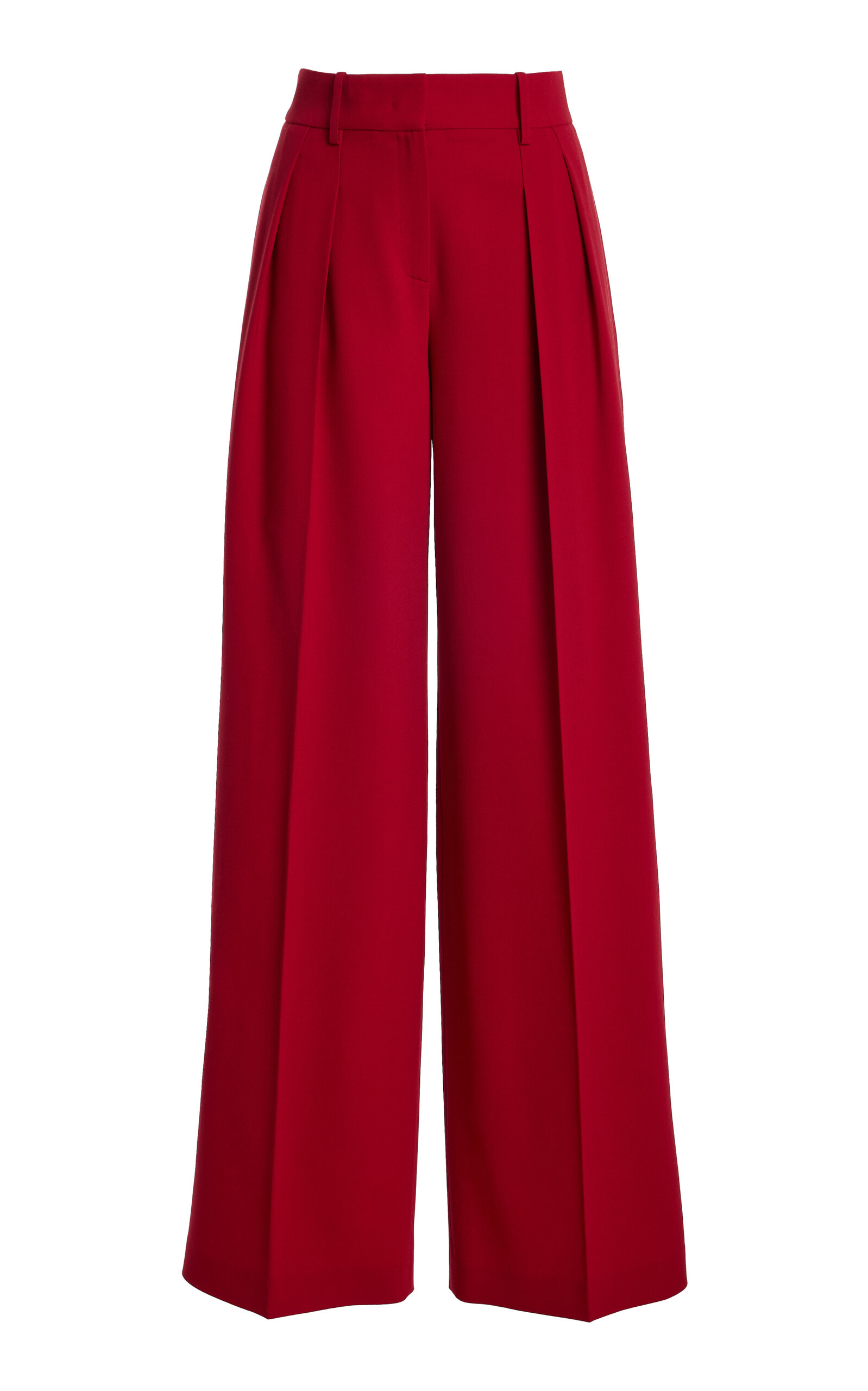 Michael Kors Collection Pleated Wool-Blend Wide-Leg Pants - Moda Operandi