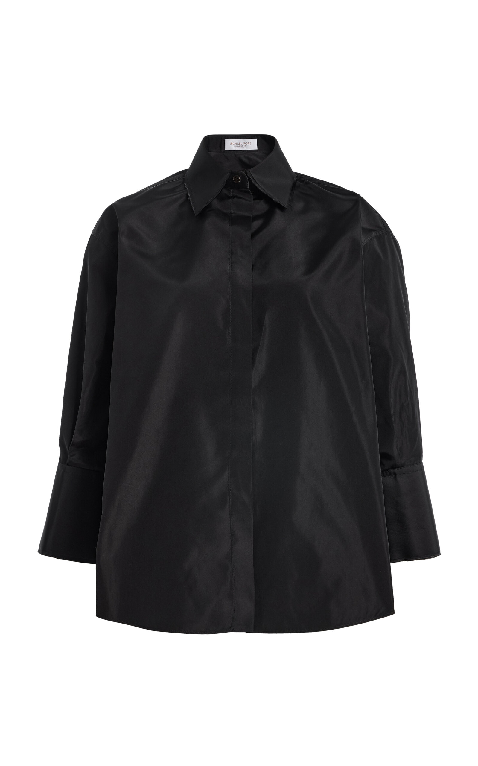 Michael Kors Collection Frayed Silk Button-Down Shirt - Moda Operandi