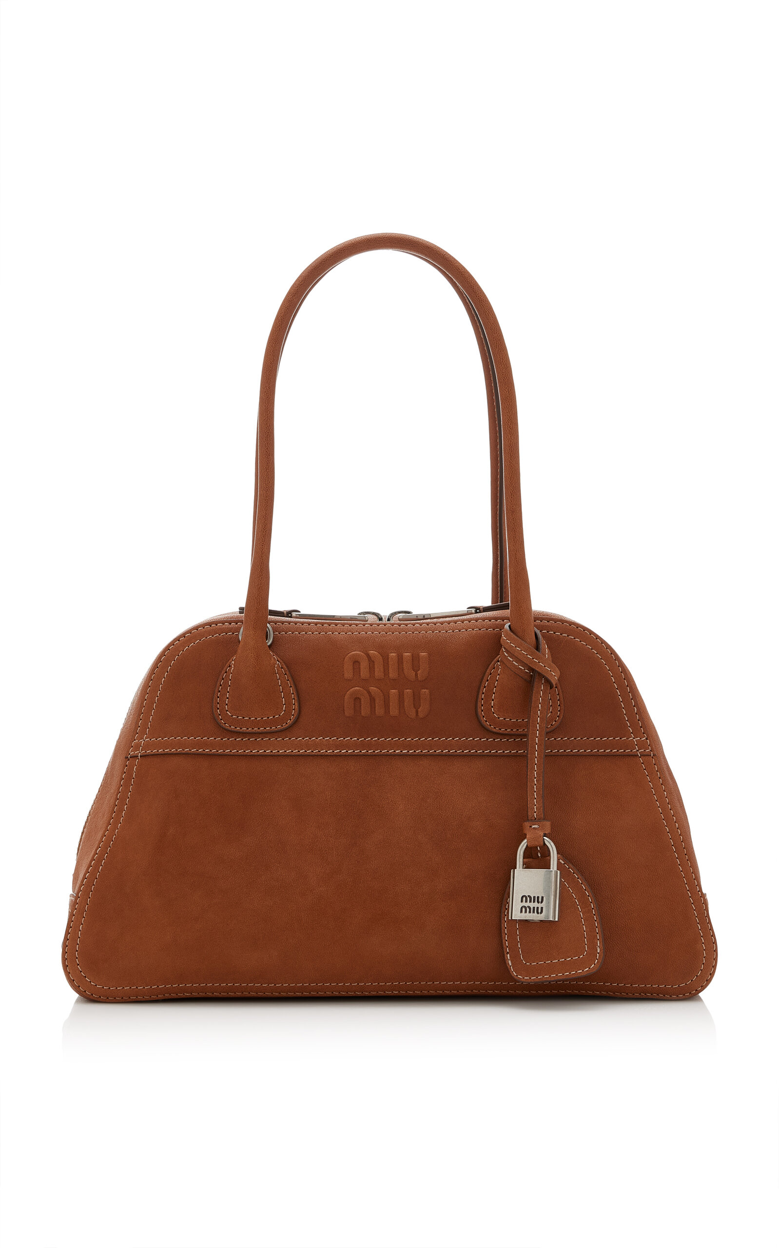 Miu Miu - Vivant Suede Bag - Brown - OS - Moda Operandi