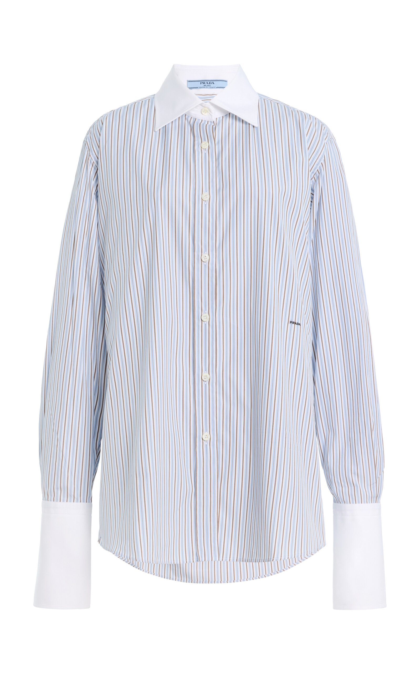 Prada Striped Cotton Shirt - Moda Operandi