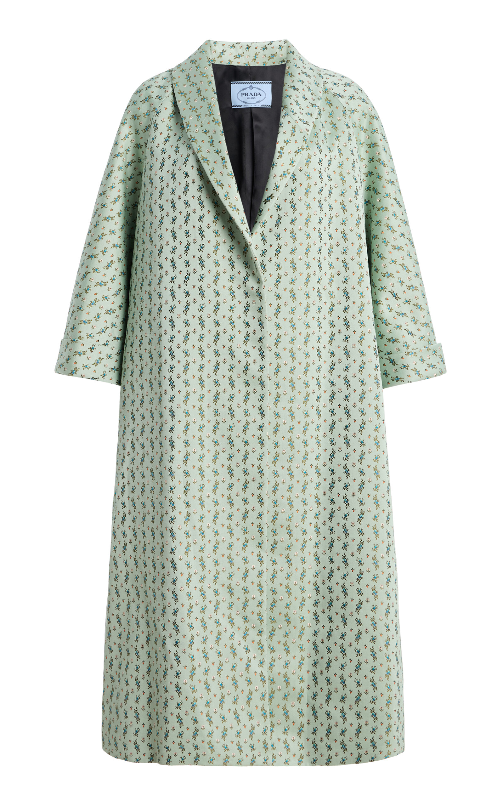 Prada Printed Cotton-blend Coat