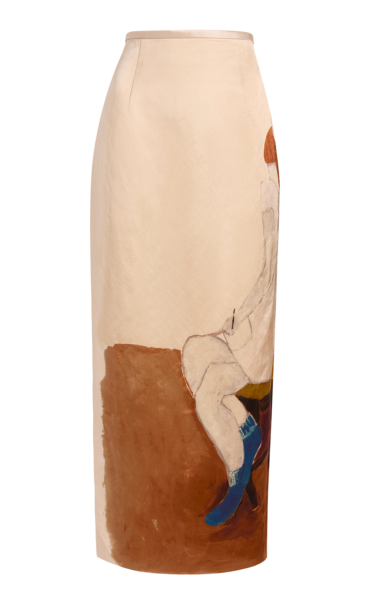 Khaite Winton Crushed Satin Midi Skirt - Moda Operandi