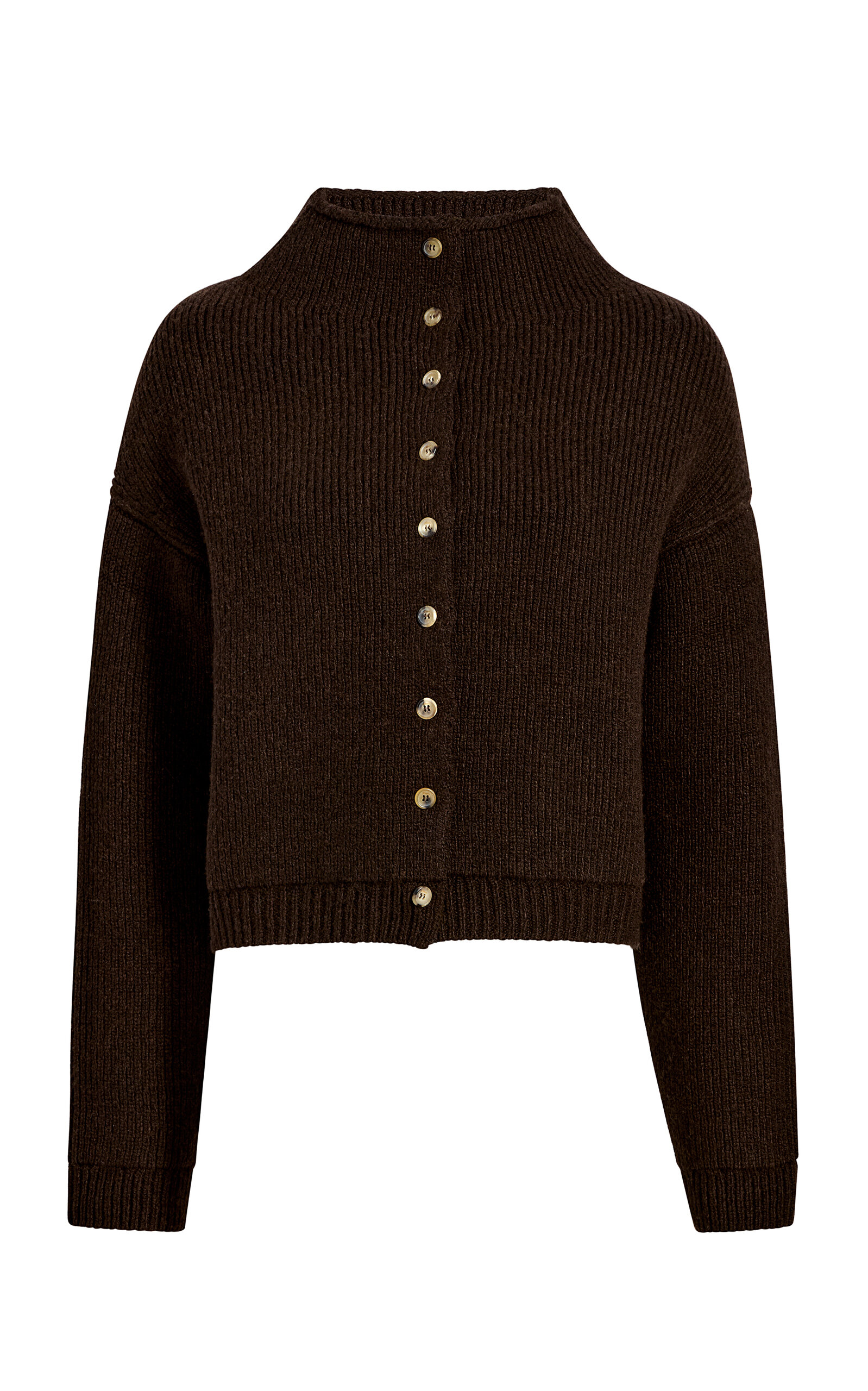 Khaite Marjorie Cashmere Cardigan In Bronze