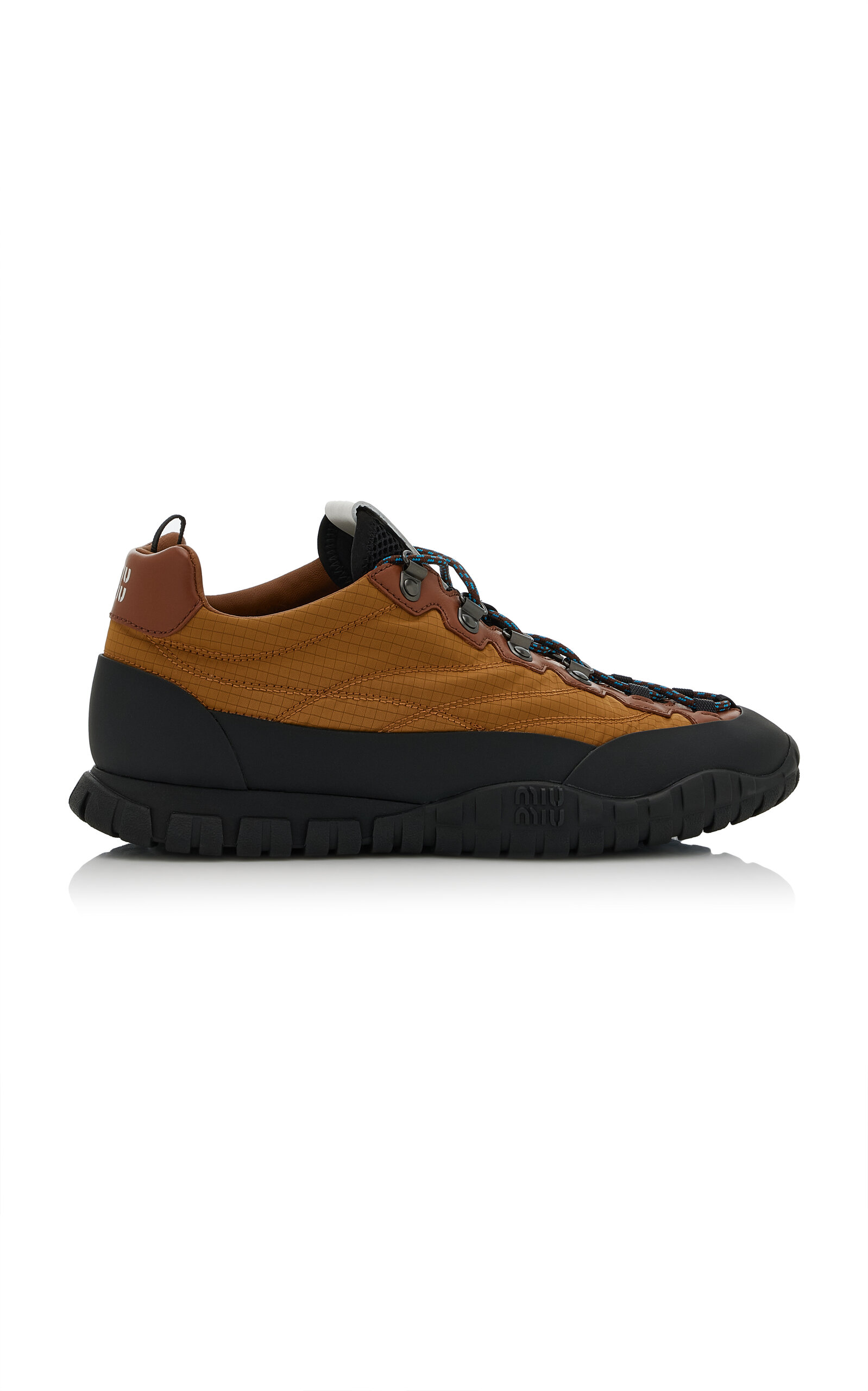 Miu Miu - Tyre Nylon Sneakers - Brown - IT 39 - Moda Operandi