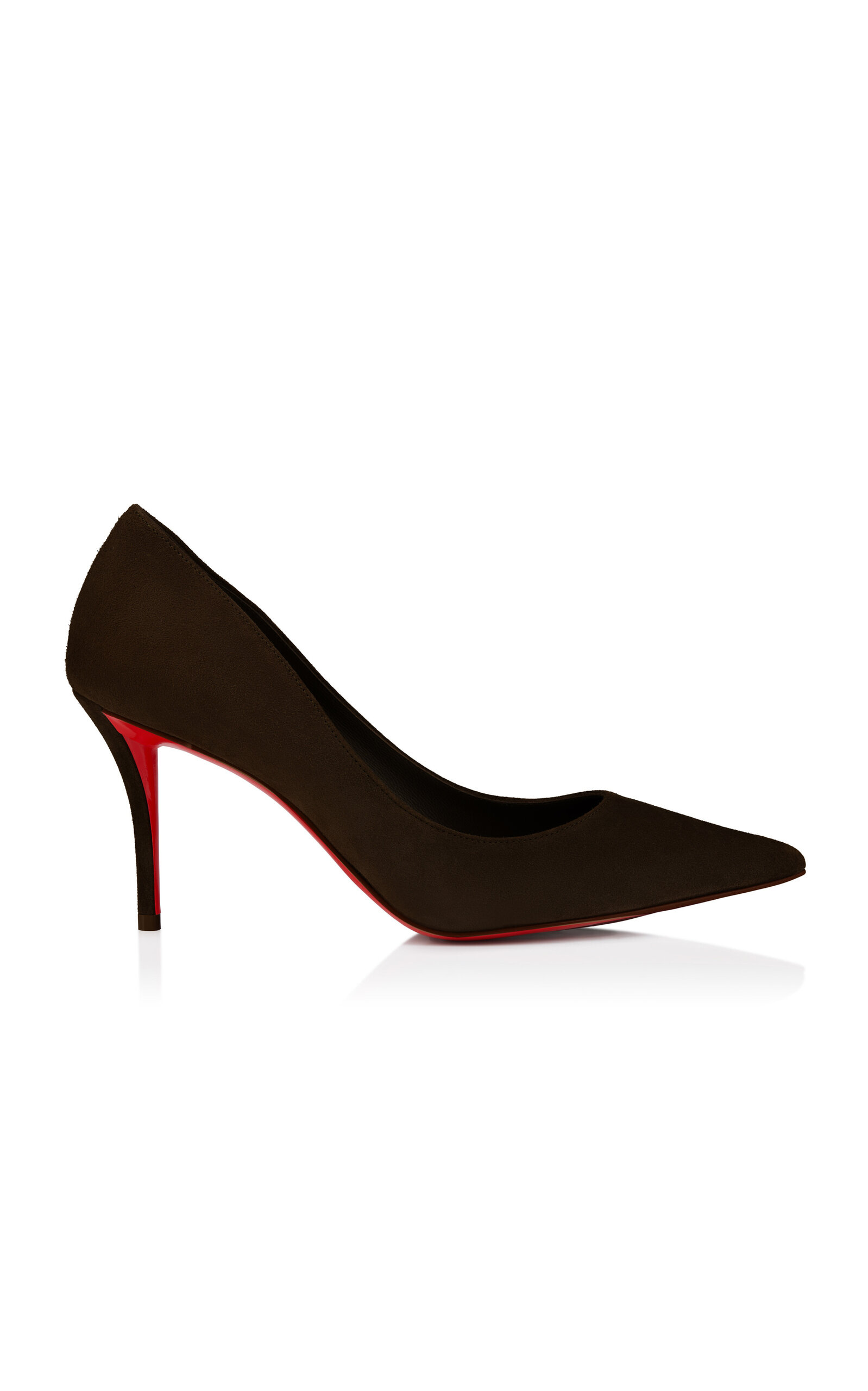 Christian Louboutin Miss Z 80mm Velour Leather Pumps - Moda Operandi