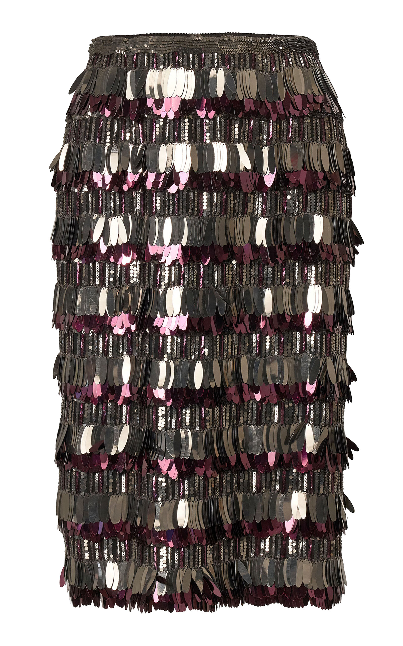Carolina Herrera - Sequined Silk Double Georgette Knee-Length Skirt - Multi - US 8 - Moda Operandi