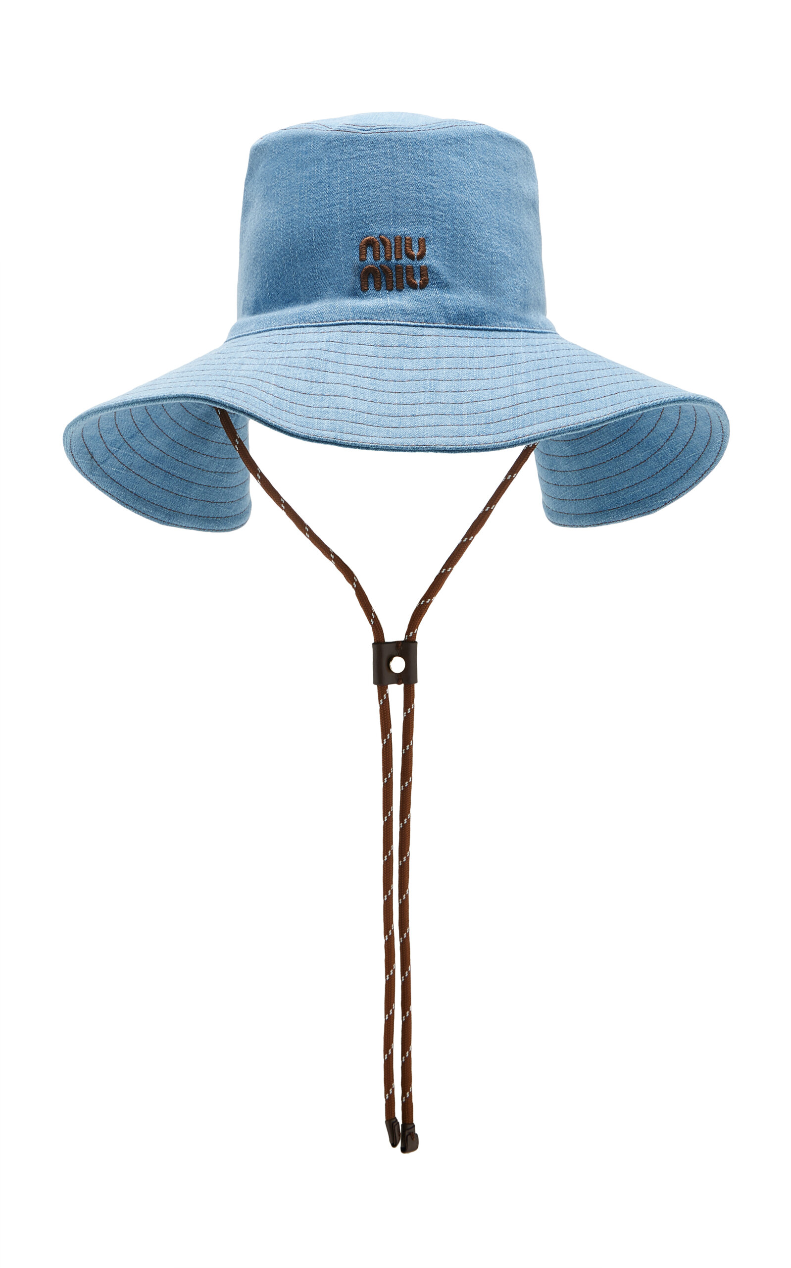 Miu Miu Toggle Denim Hat - Moda Operandi