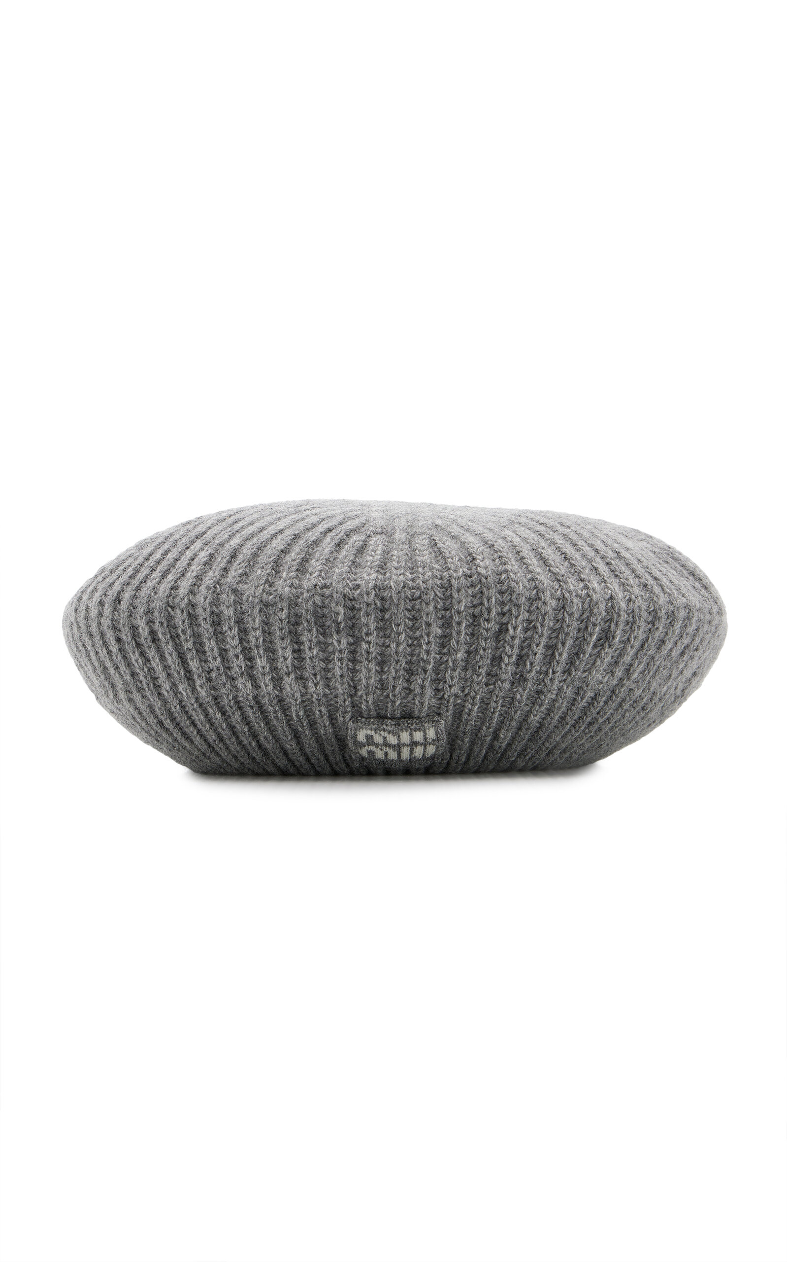 Miu Miu Ribbed Cashmere-Wool Beret - Moda Operandi