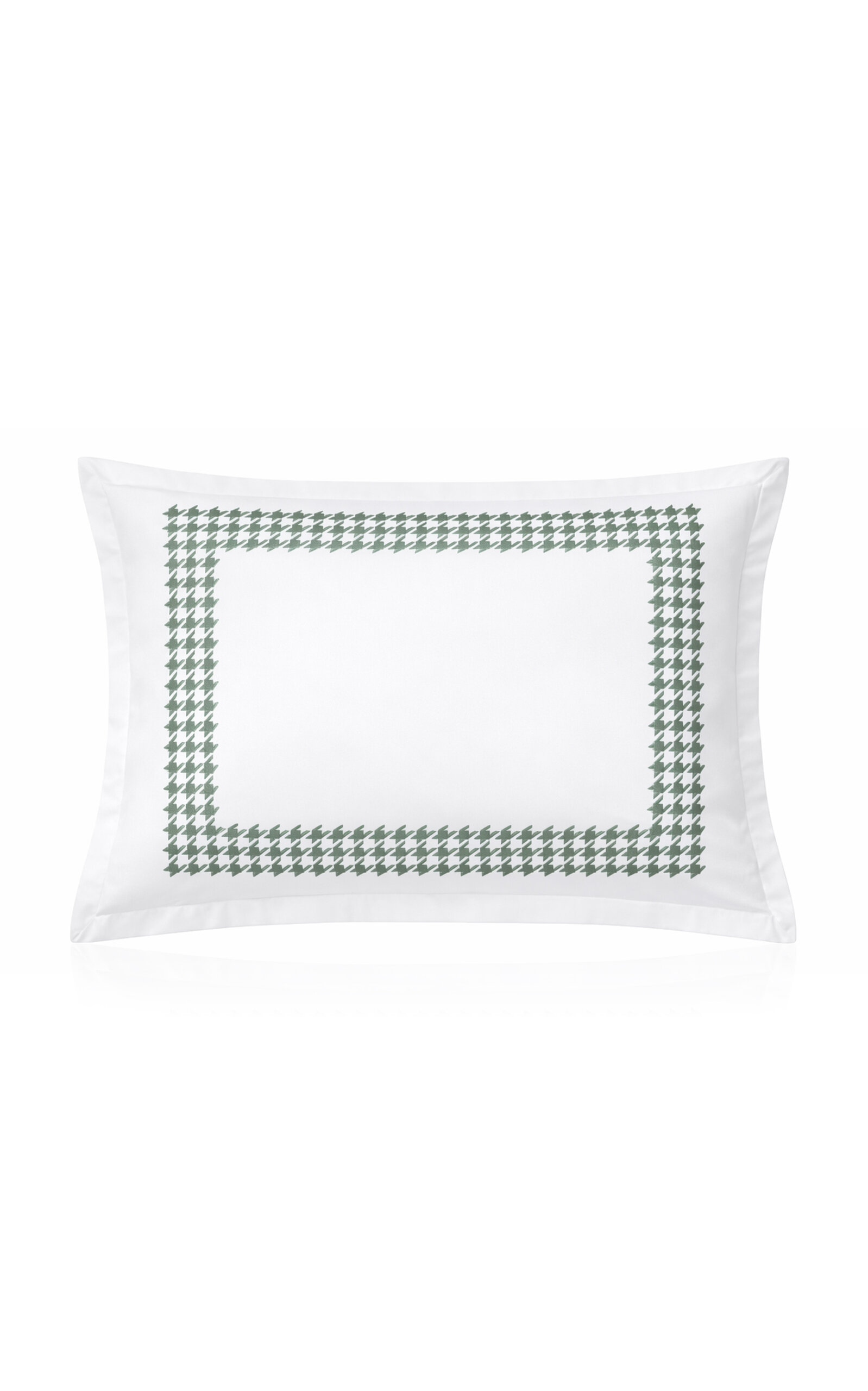 Los Encajeros Wales Cotton Satin King Sham In White