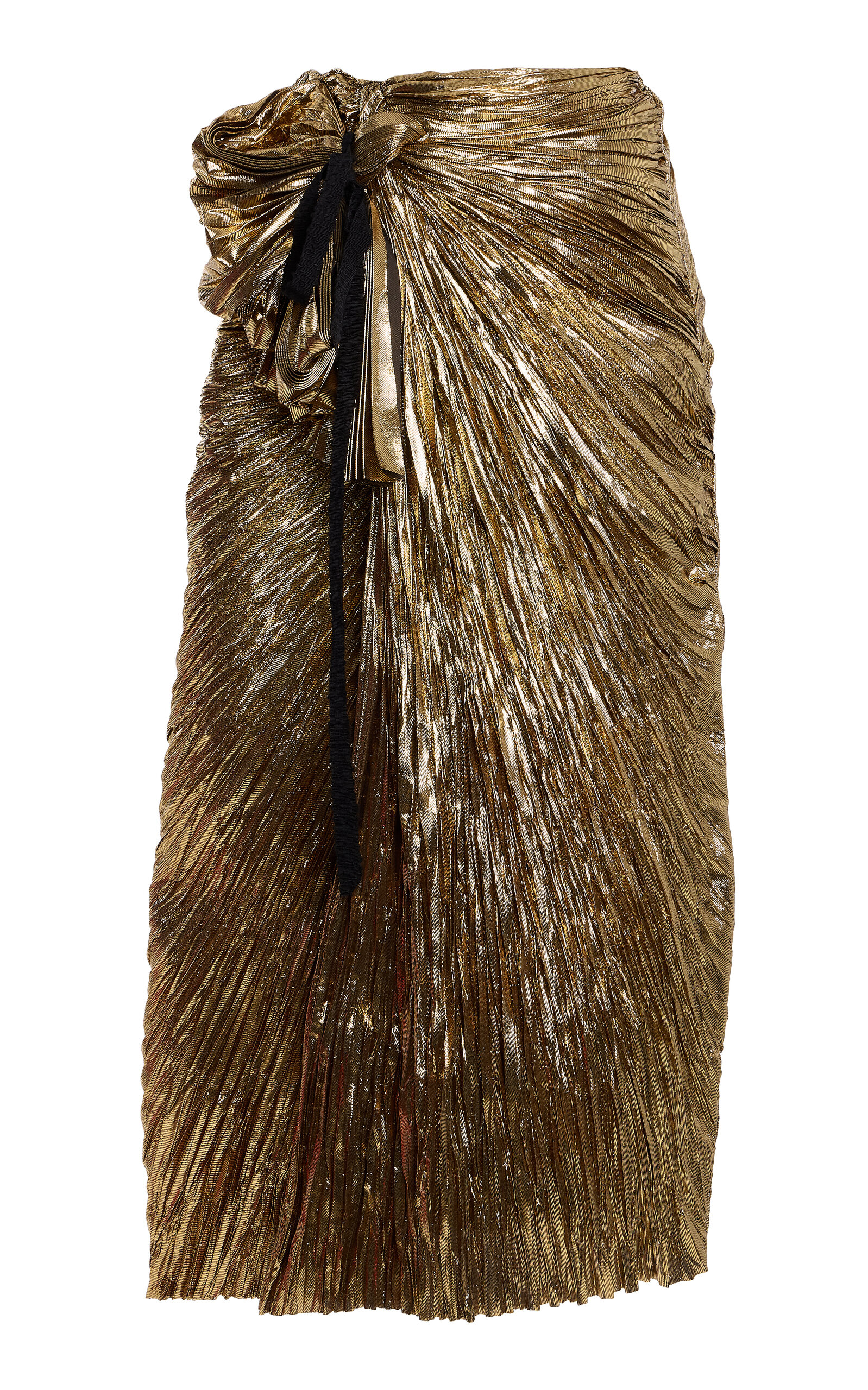 Ulla Johnson – Tali Pleated Metallic Midi Skirt – Gold – US 4 – Only At Moda Operandi Ulla Johnson – Tali Pleated Metallic Midi Skirt – Gold – US 4 – Only At Moda Operandi