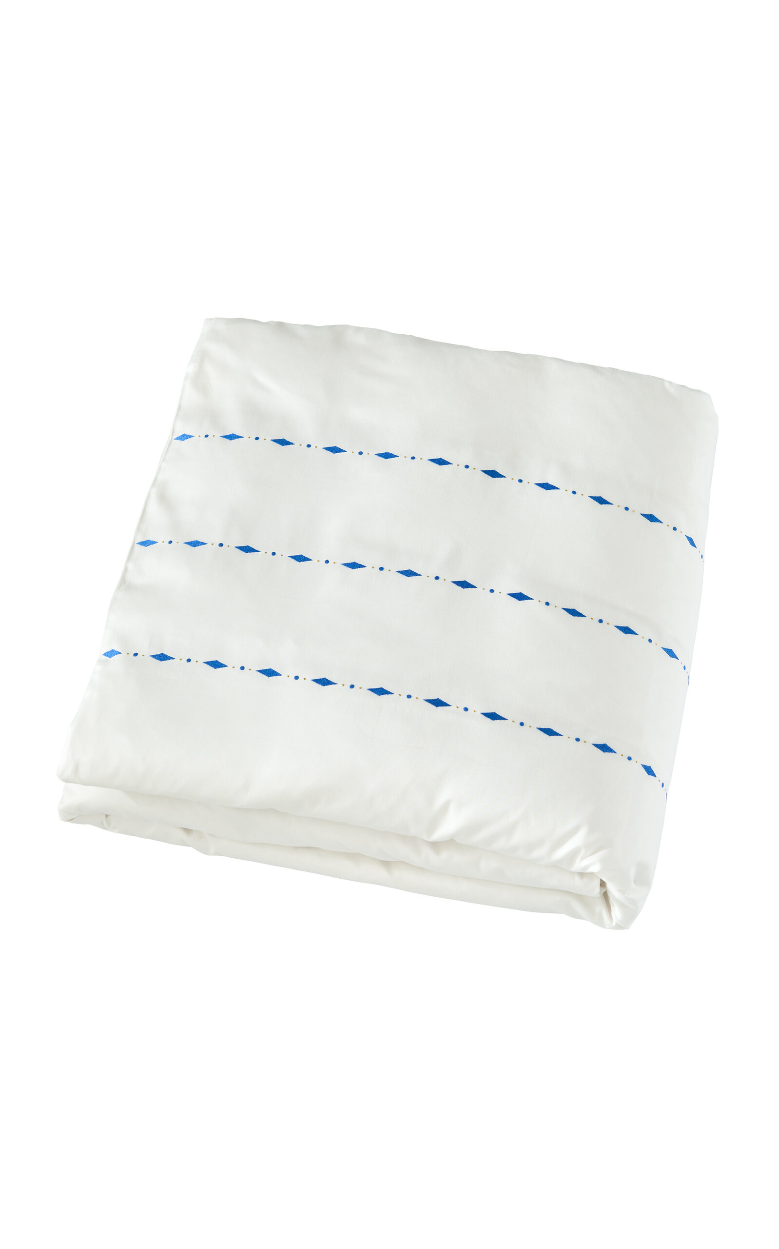 Vis-a-vis Paris Suite Quee Cotton Percale Duvet Cover In Blue