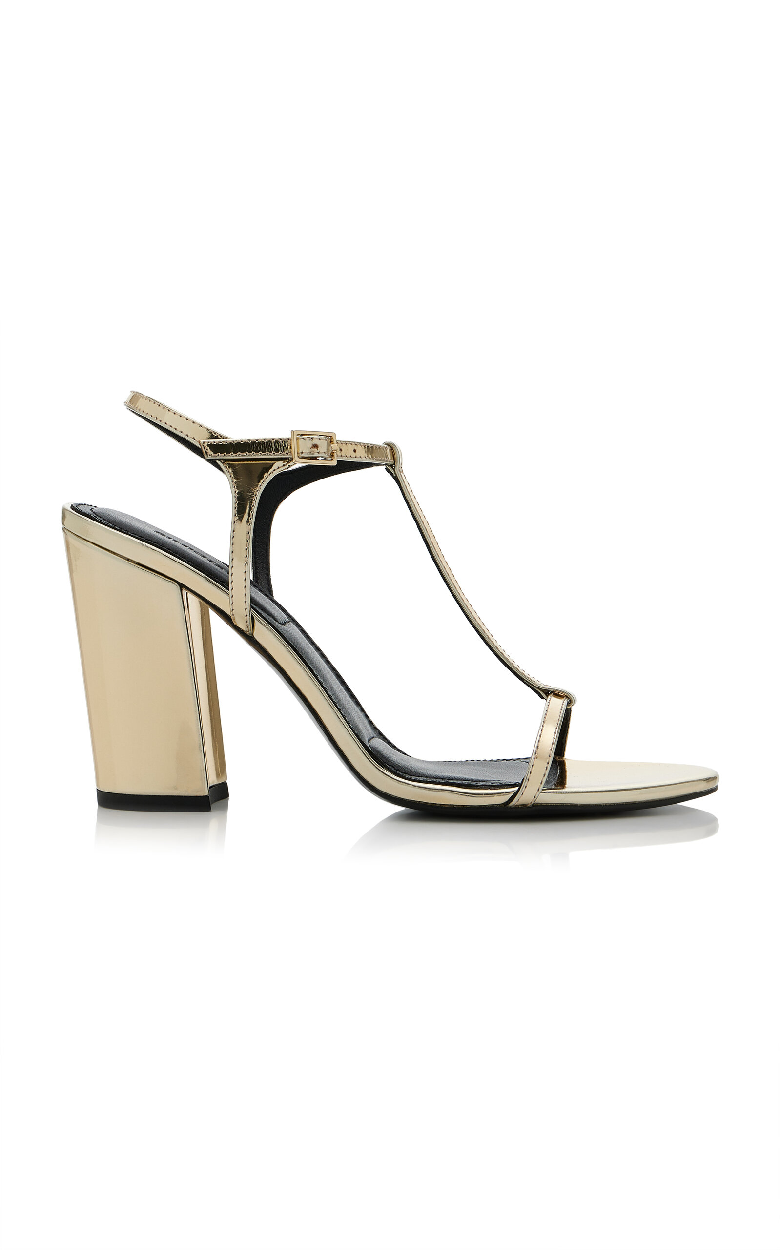 SIMKHAI Stacey Metallic Leather Sandals - Moda Operandi