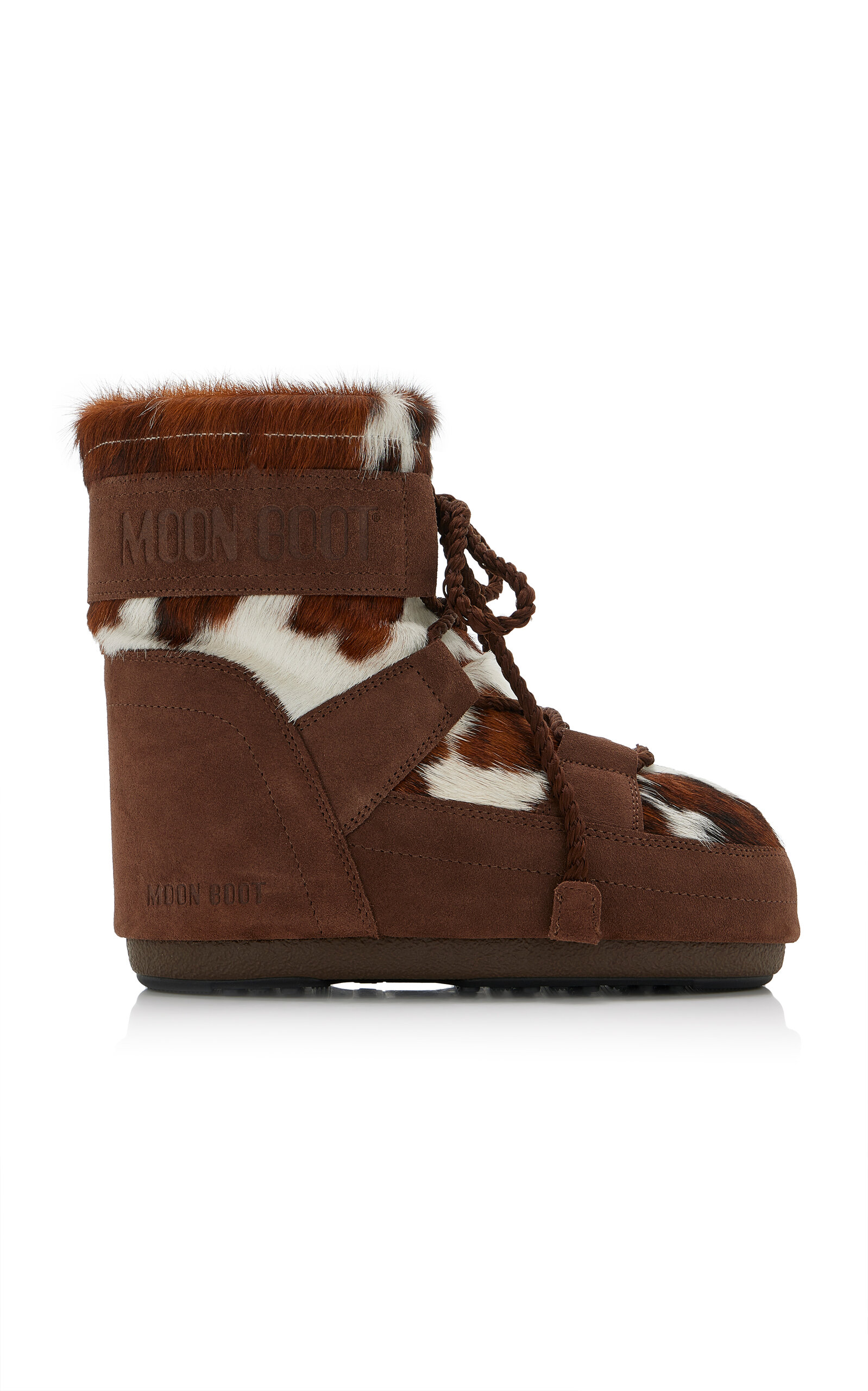 Moon Boot Icon Low Archive 1985 Shearling Boots In Brown