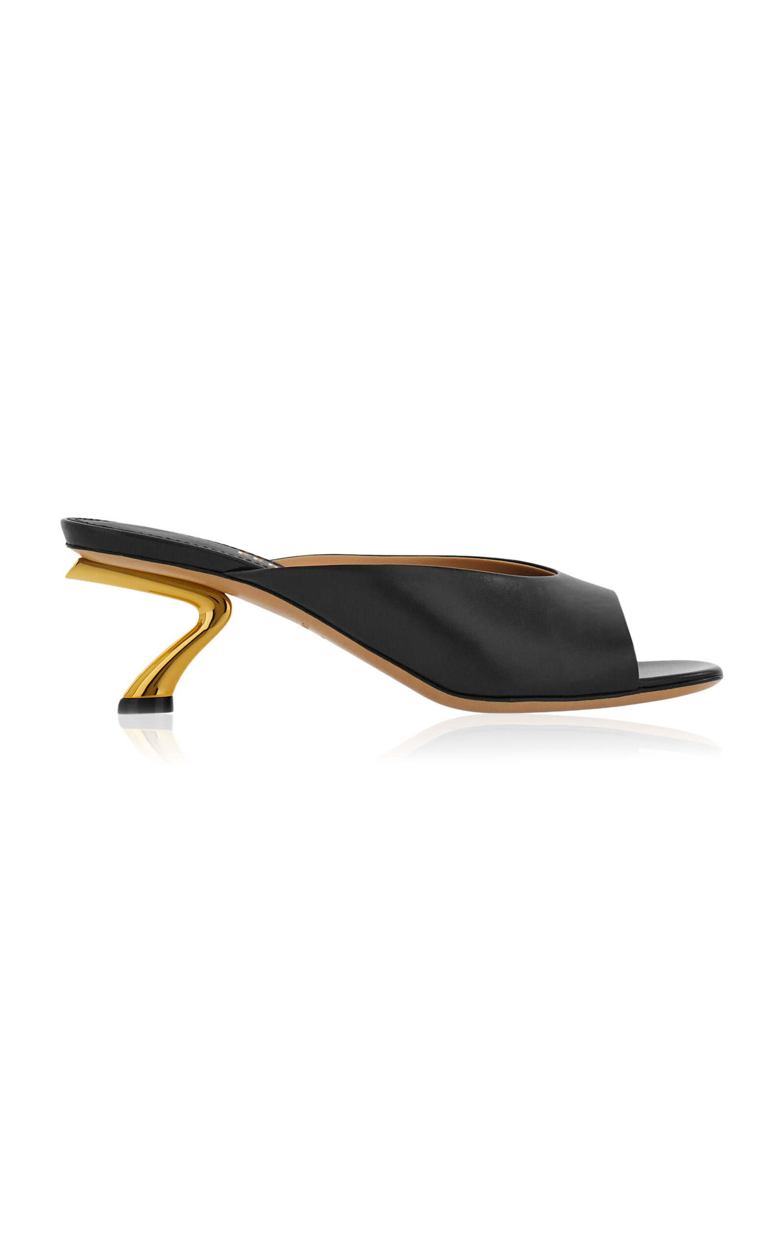 Ferragamo Igea 55 Leather Mules - Moda Operandi