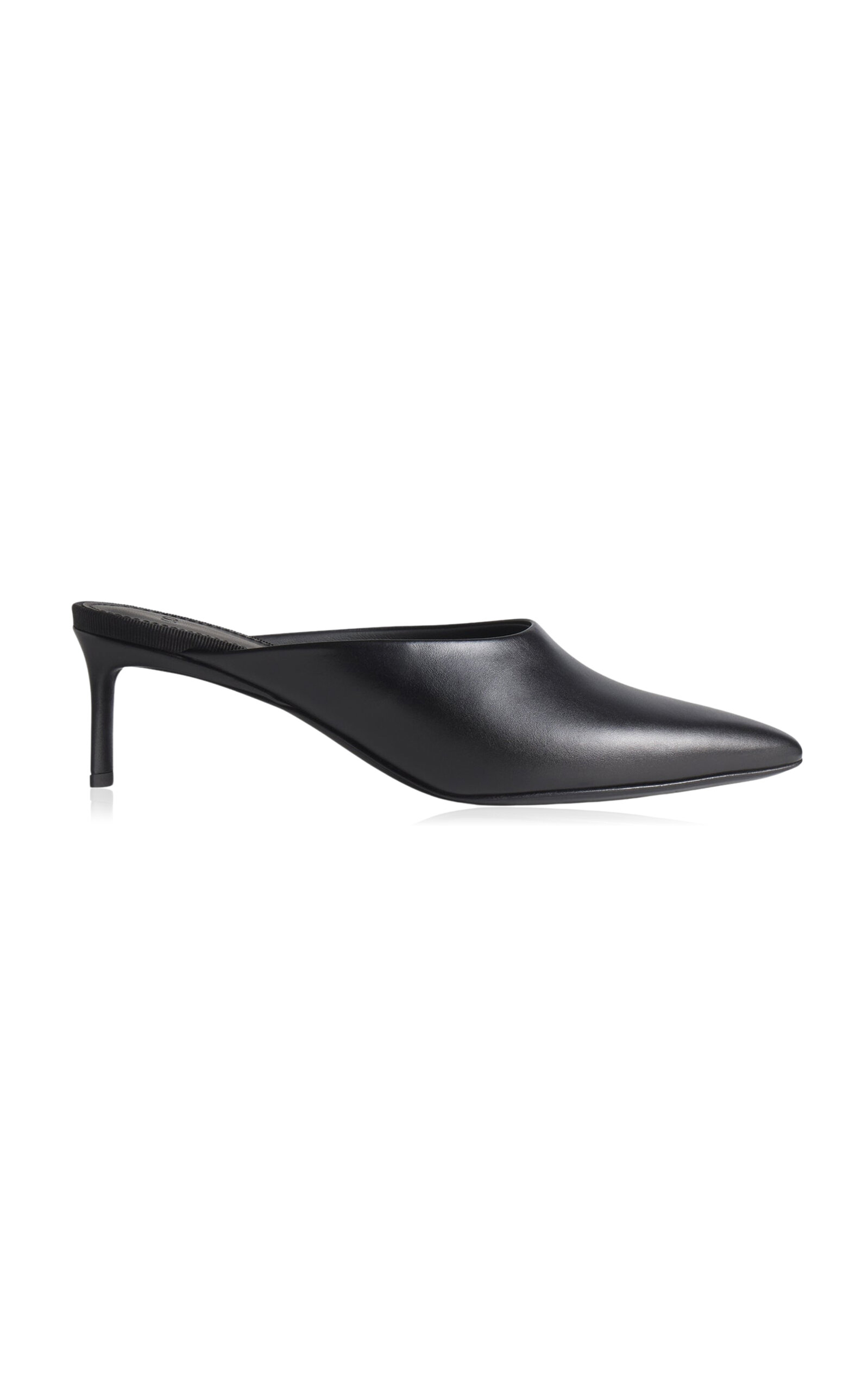 Co Pointed Toe Leather Mules - Moda Operandi