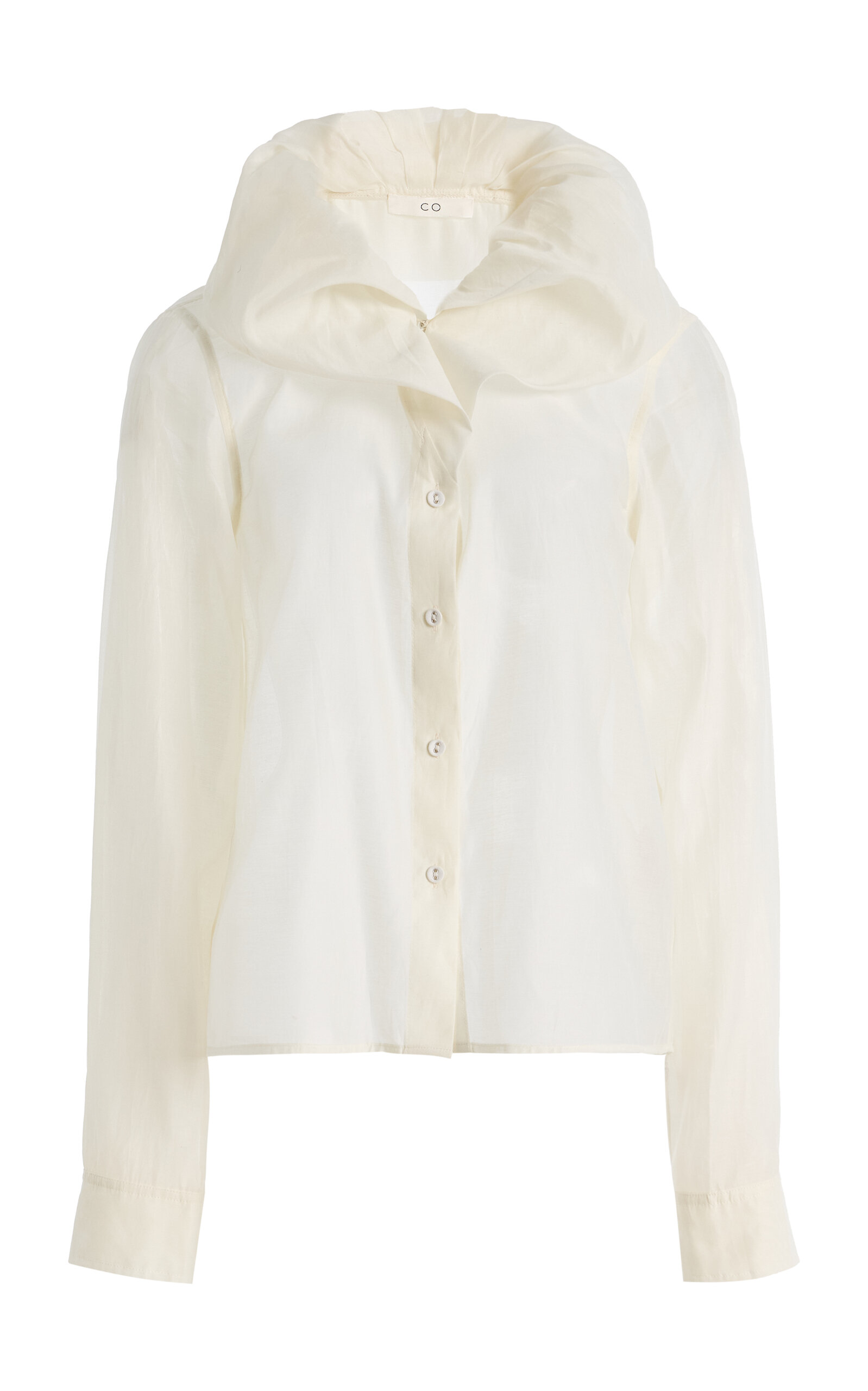 Co Silk-Blend Cloud Collar Shirt - Moda Operandi
